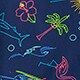 Short-sleeve printed flex casual shirt PALE SPINACH MULTI 