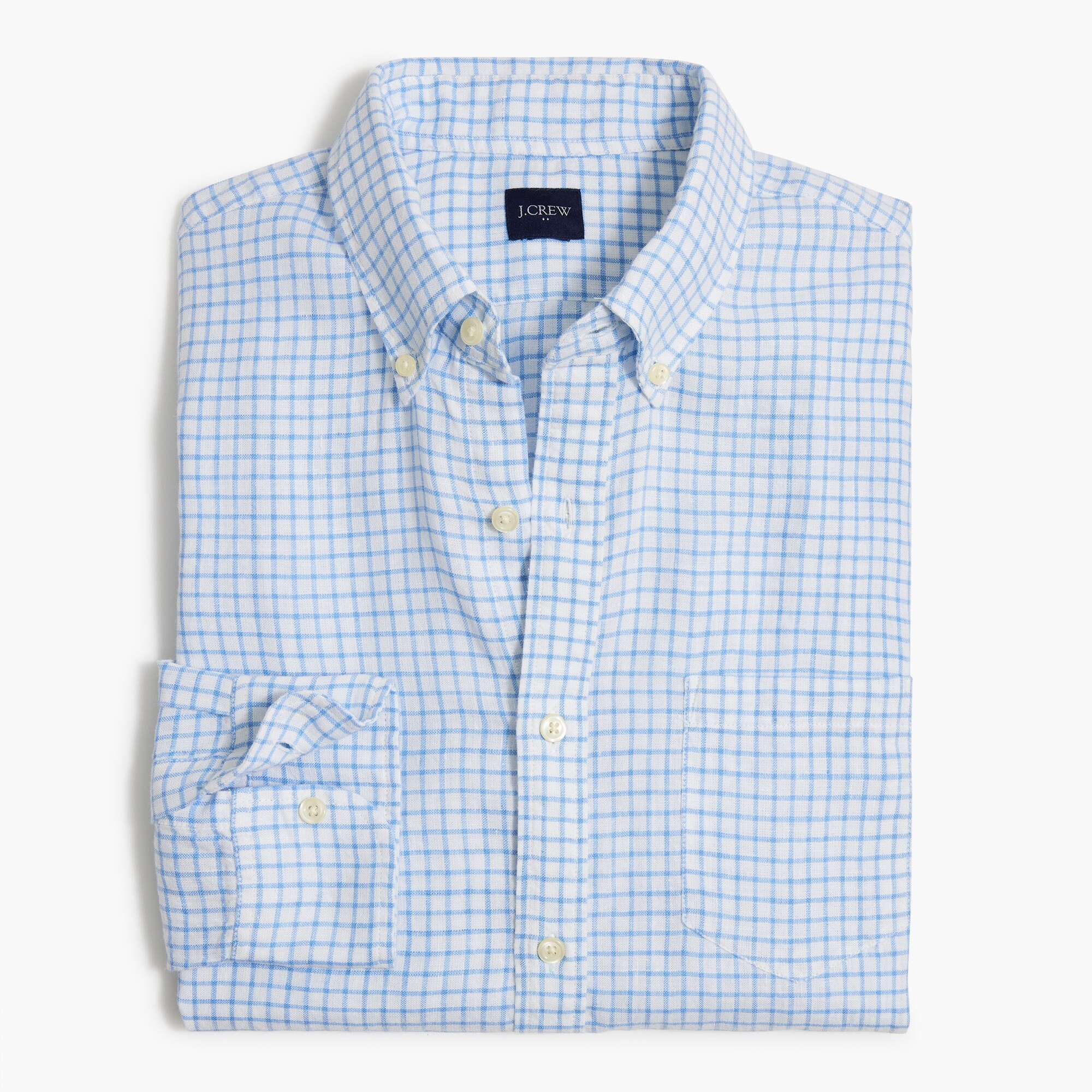 linen-blend shirt for men