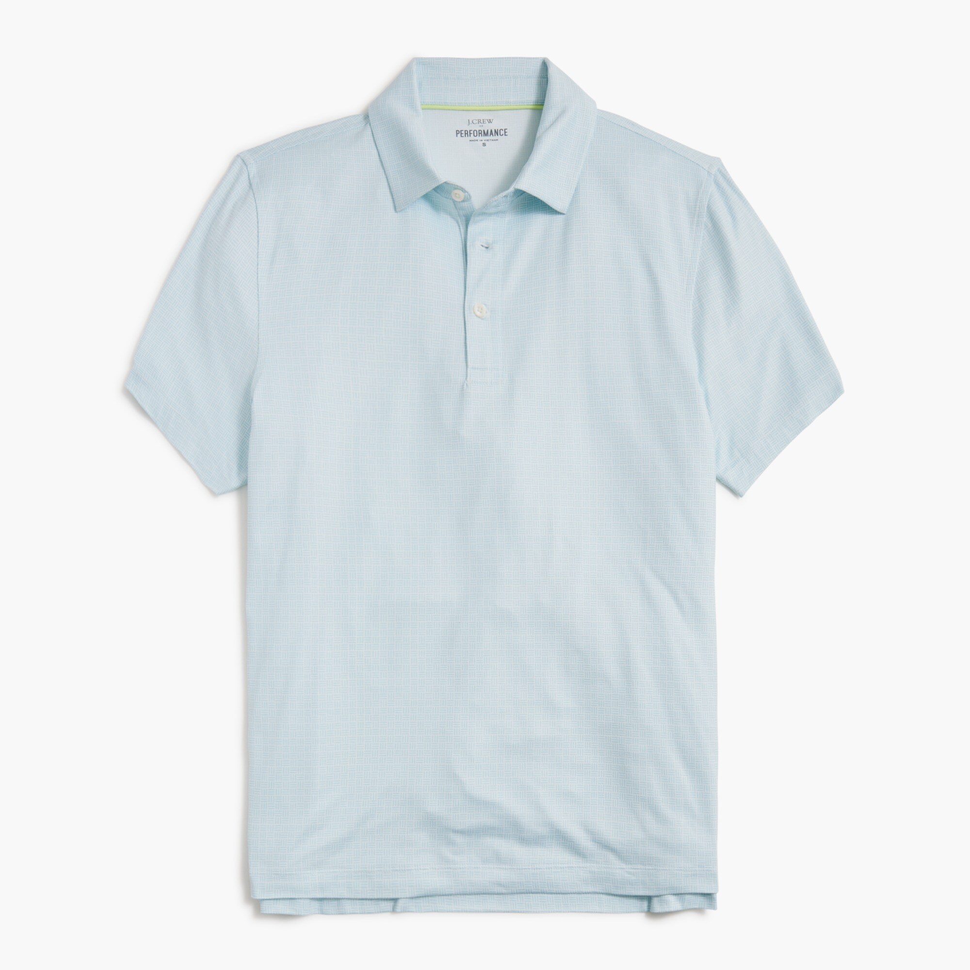 Printed performance polo shirt