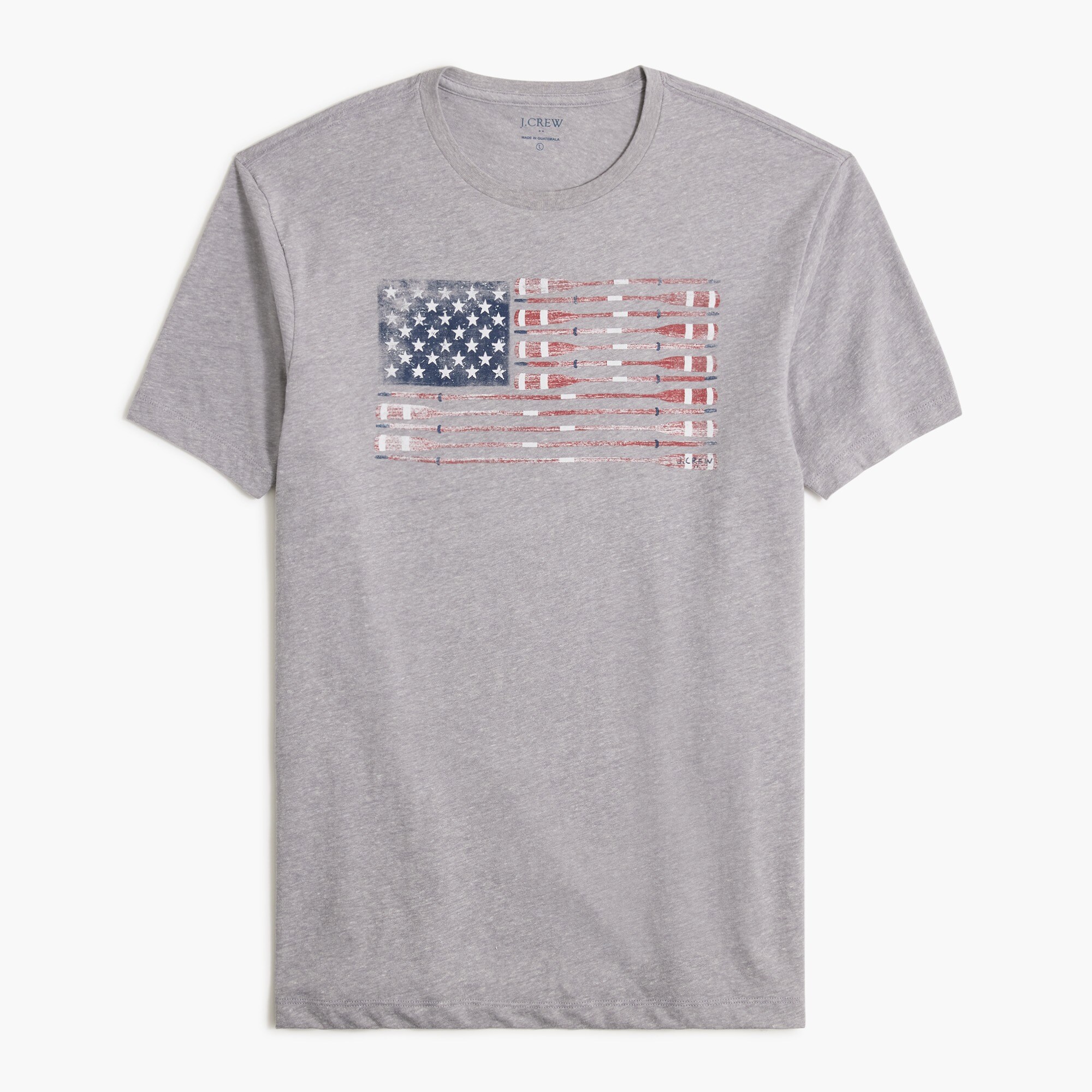 oar flag graphic tee for men