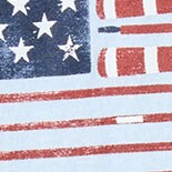 Oar flag graphic tee FADED CHAMBRAY