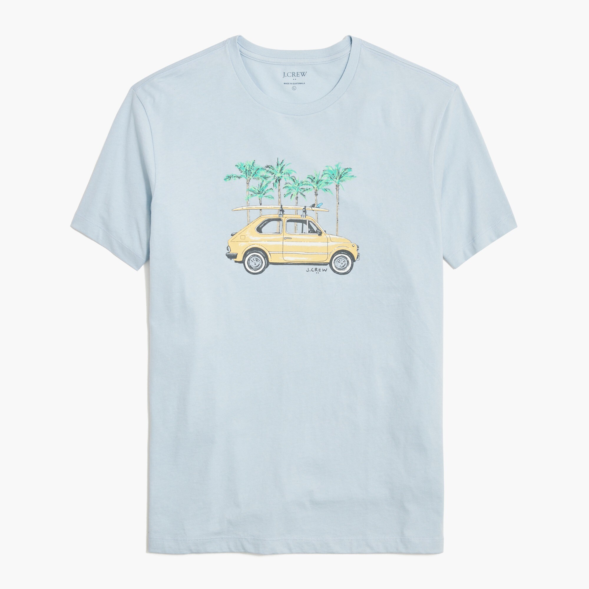 surfboard car graphic tee for men
