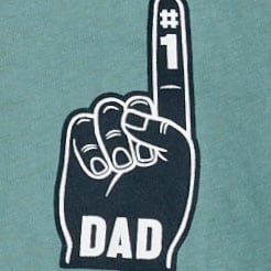 &quot;Number one dad&quot; graphic tee WILD SAGE factory: &quot;number one dad&quot; graphic tee for men