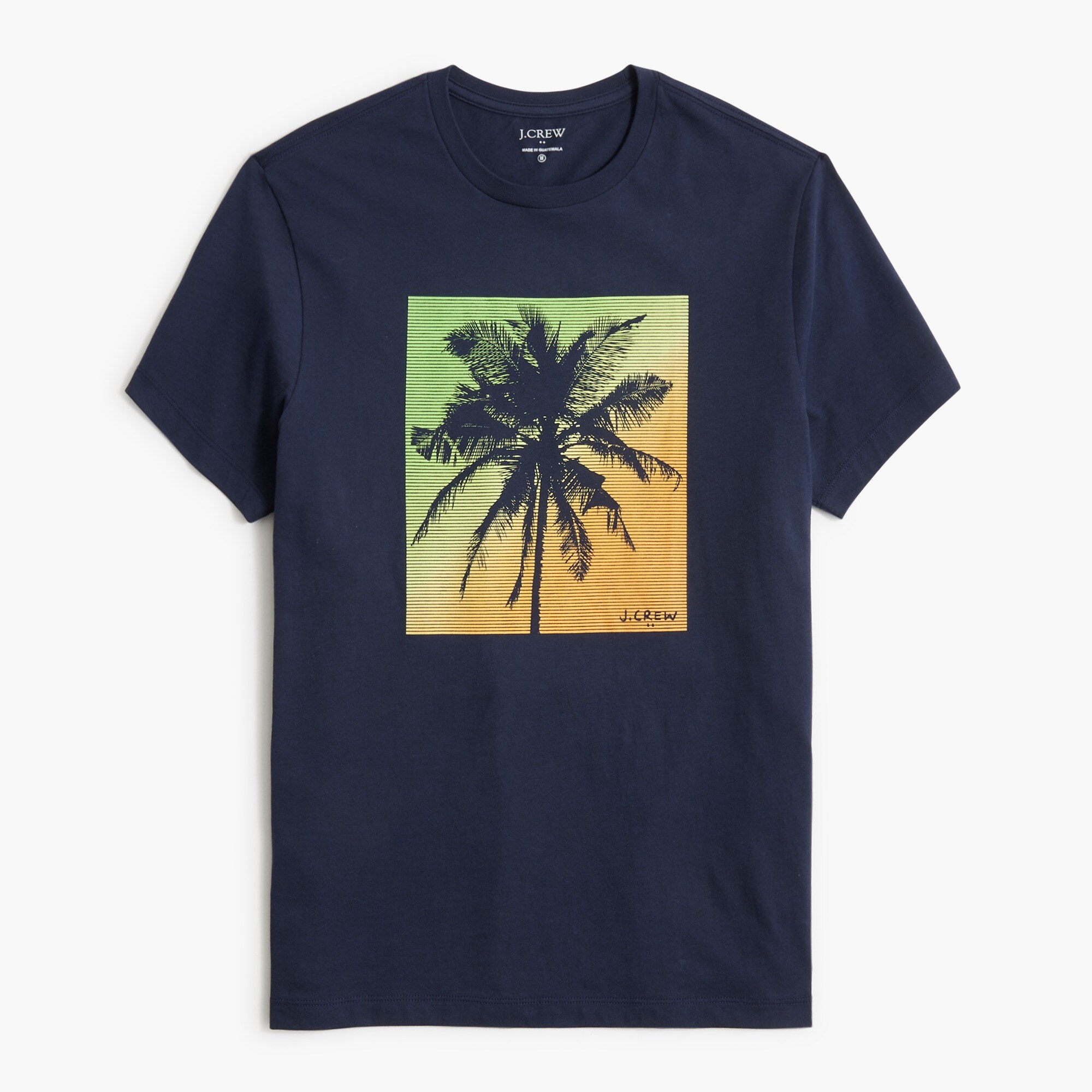 palm tree graphic tee for men
