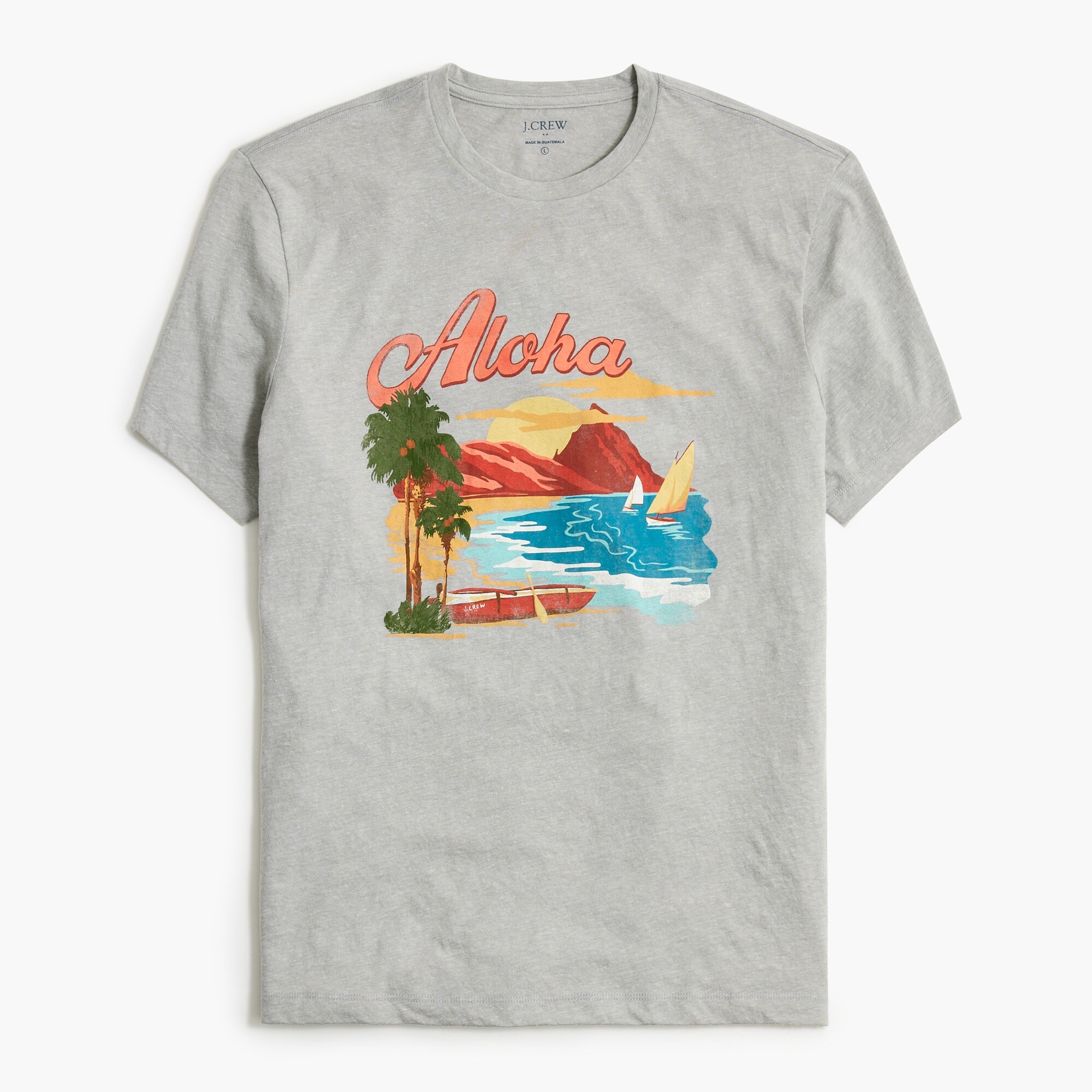 "aloha" graphic tee for men