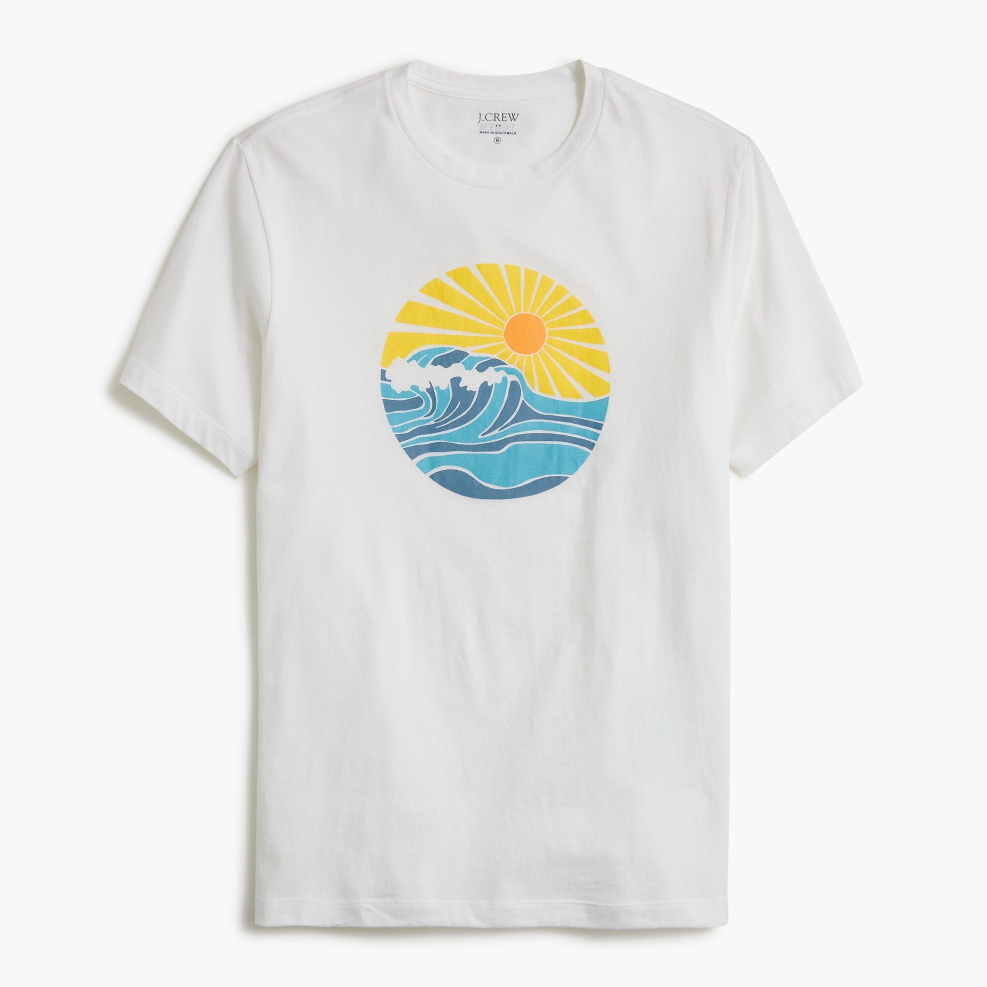 Sun and waves graphic tee