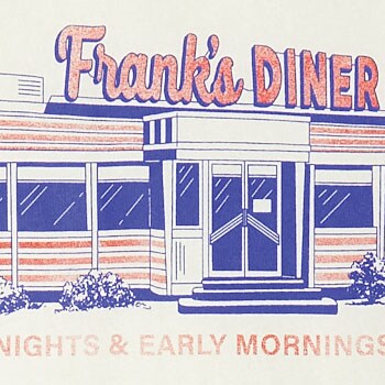 &quot;Frank&apos;s diner&quot; graphic tee MARINE SALT factory: &quot;frank&apos;s diner&quot; graphic tee for men