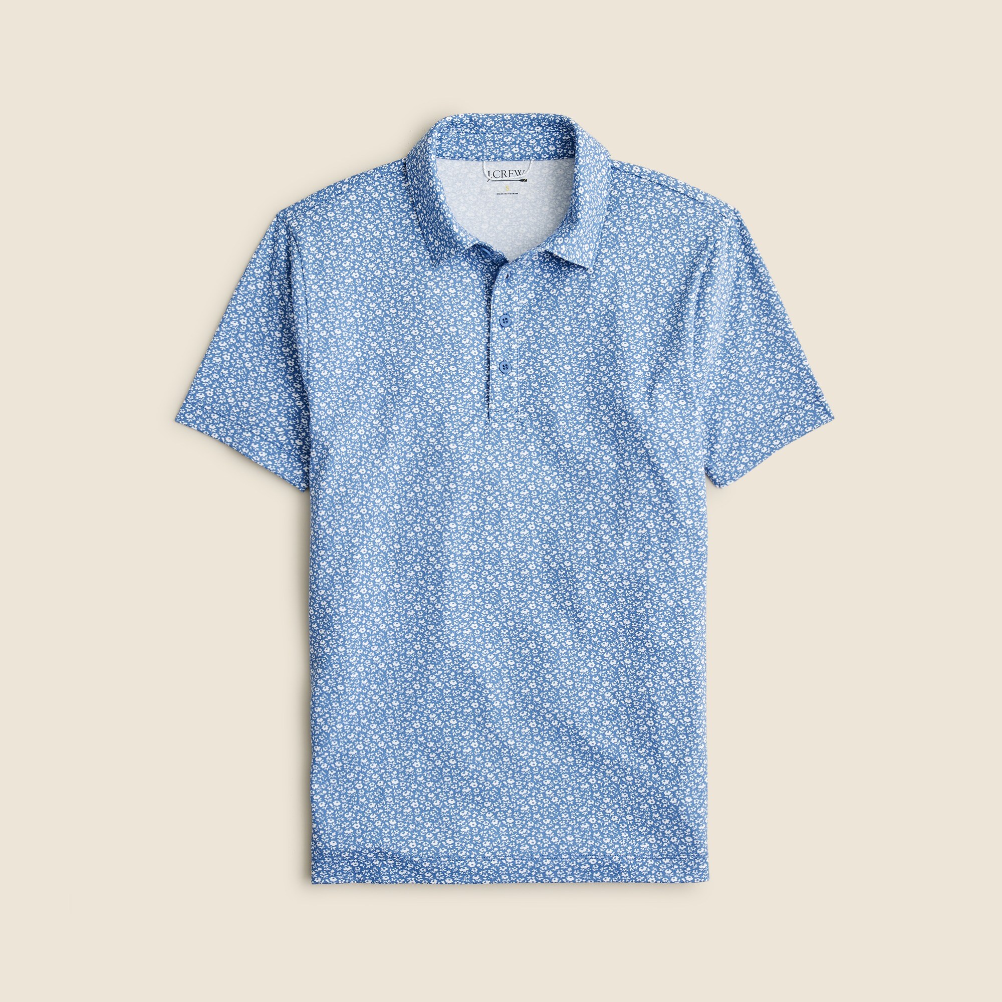 mens Classic Untucked performance polo shirt with COOLMAX&reg; technology in print