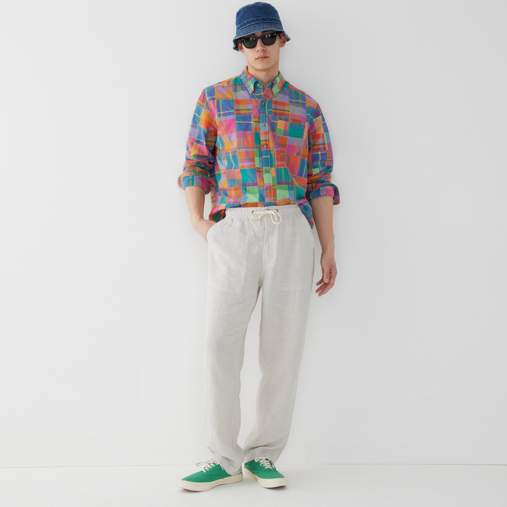 J.Crew Beach Pant In Linen For Men