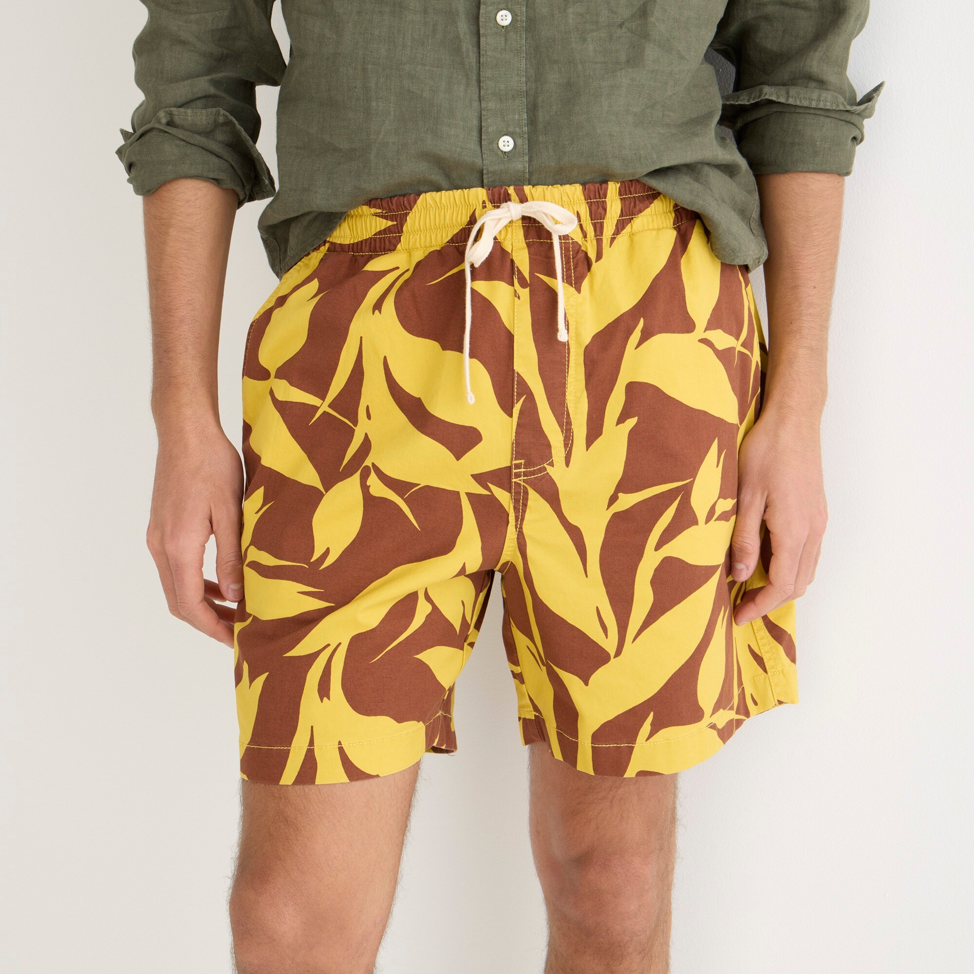 J crew yellow shorts on sale