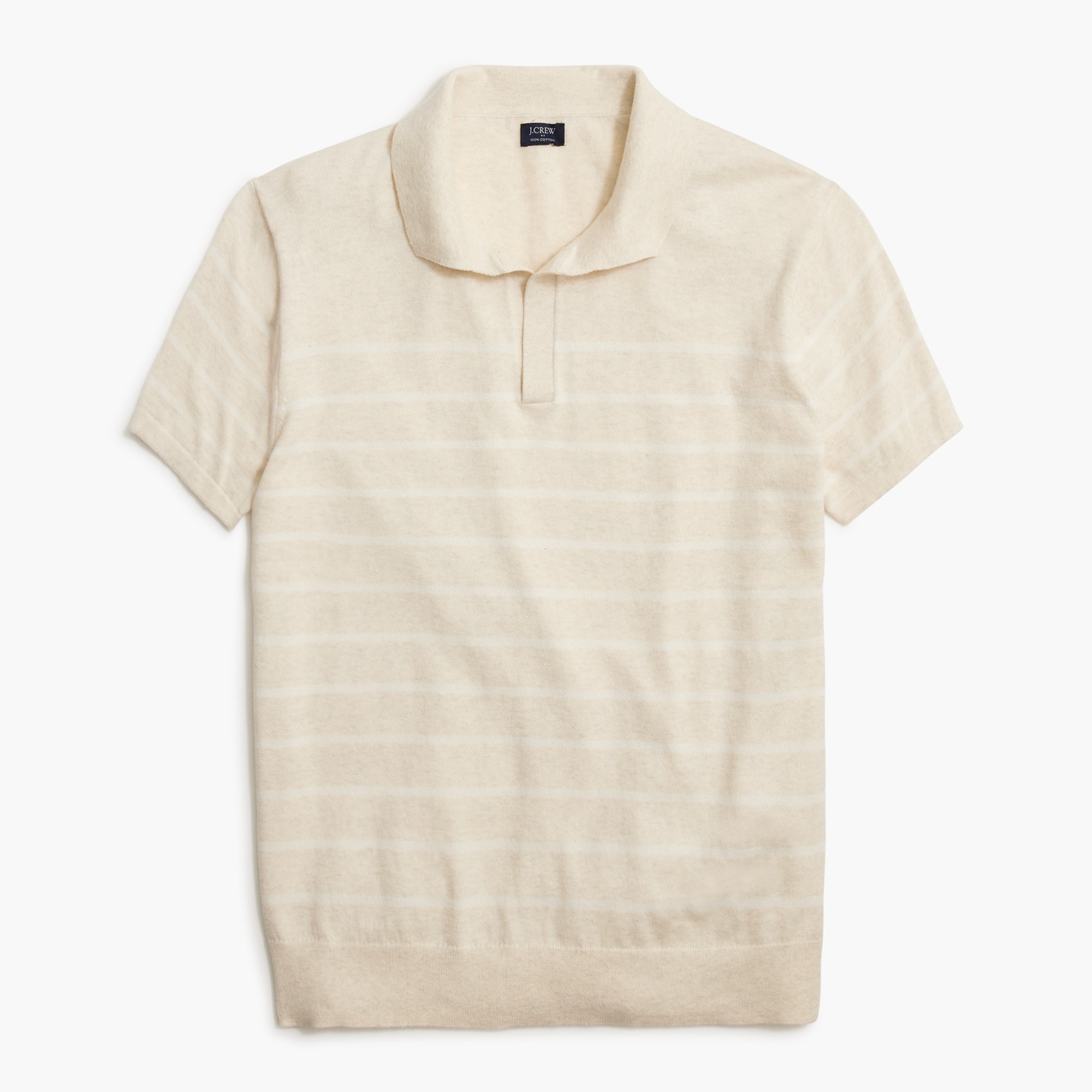 Striped Johnny Collar Sweater