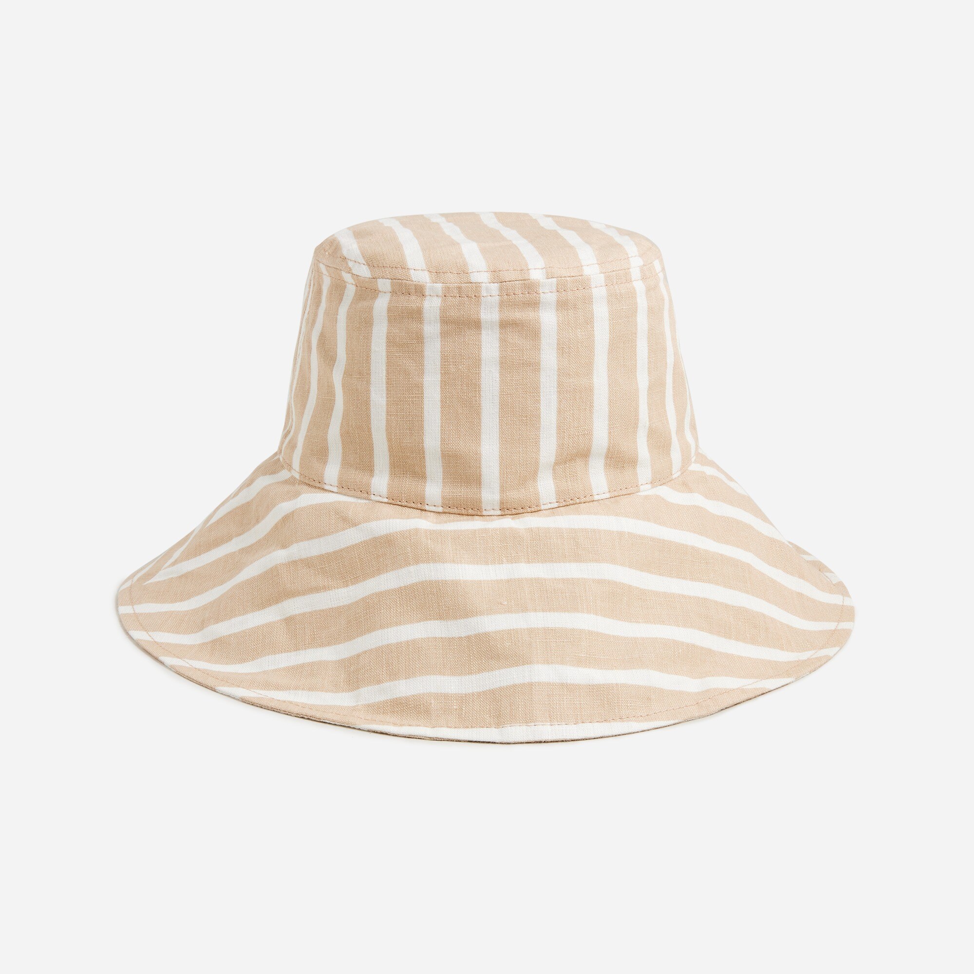 ハット The Row White linen blend Jashi bucket hat (8817Y889 WHT) THE ROW Jashi linen-blend bucket hat | NET-A-PORTER