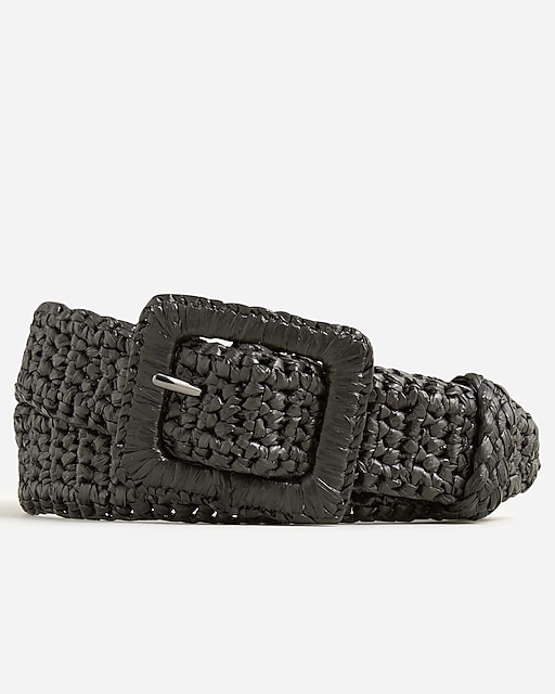  Woven square buckle belt