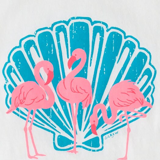 Lobster graphic tee ANTIQUE NAVY FLAMINGO  