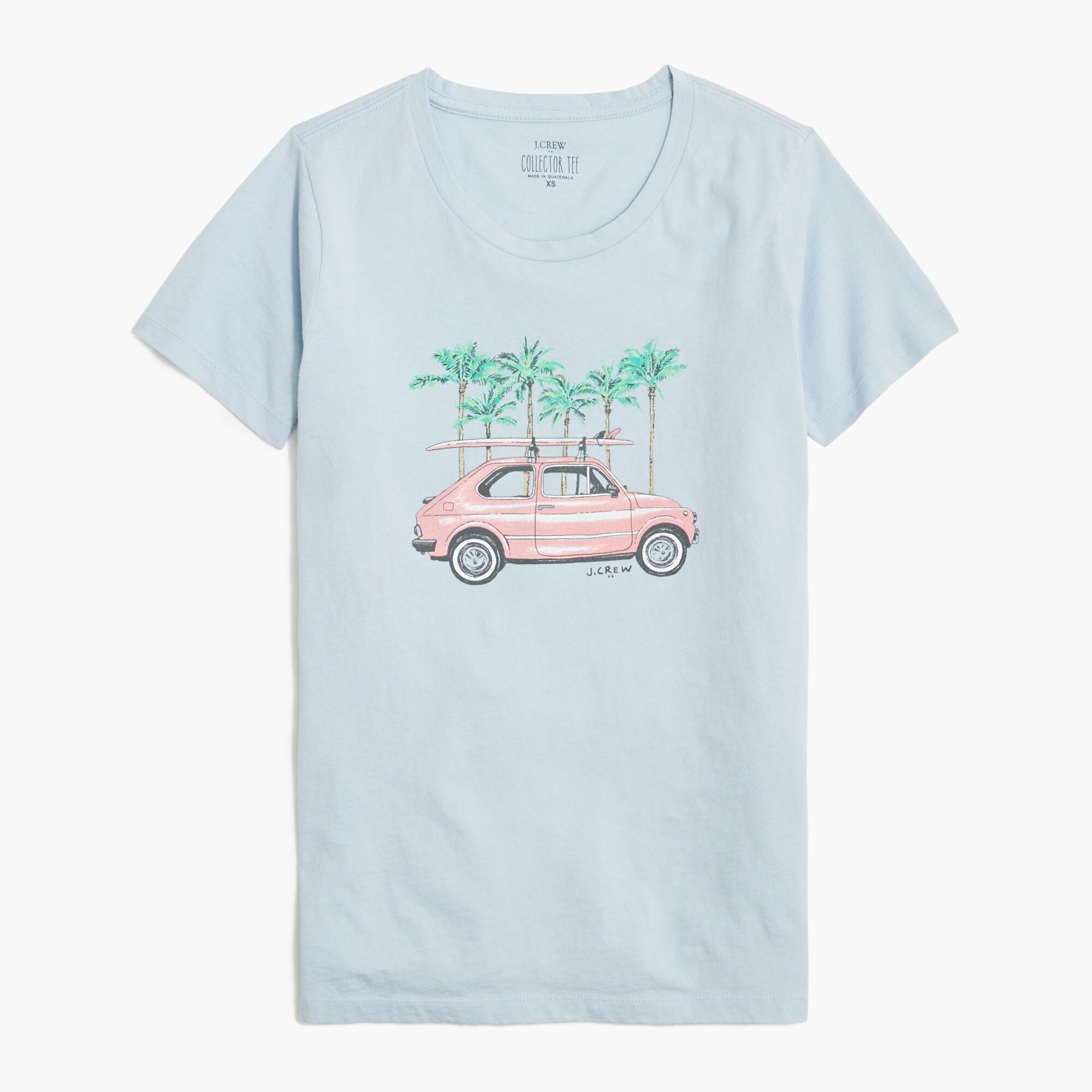 beach car graphic tee for women