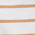 Striped boatneck tee LIGHT CARAMEL WHITE