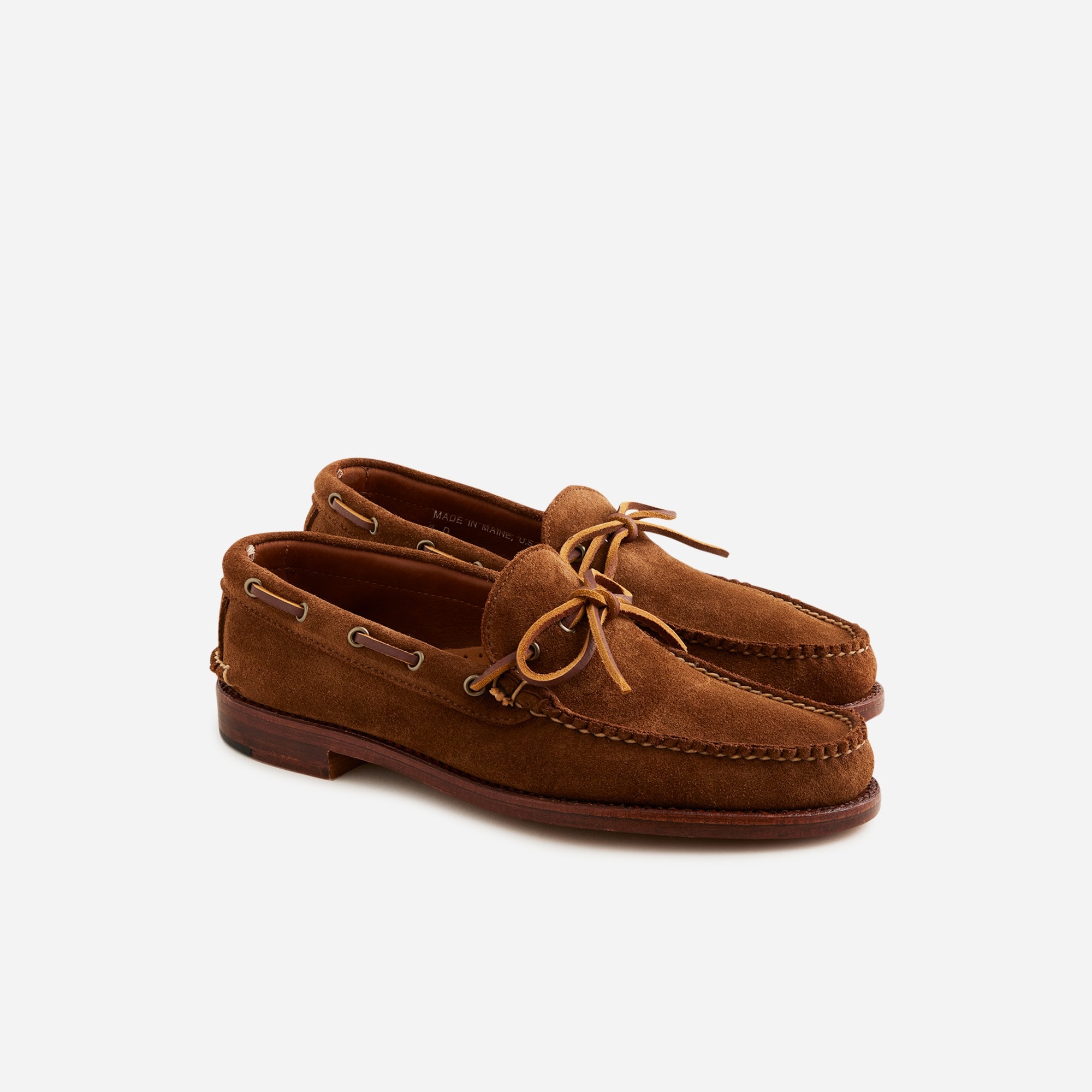 mens Rancourt &amp; Co. X J.Crew Gilman Camp-mocs in English suede