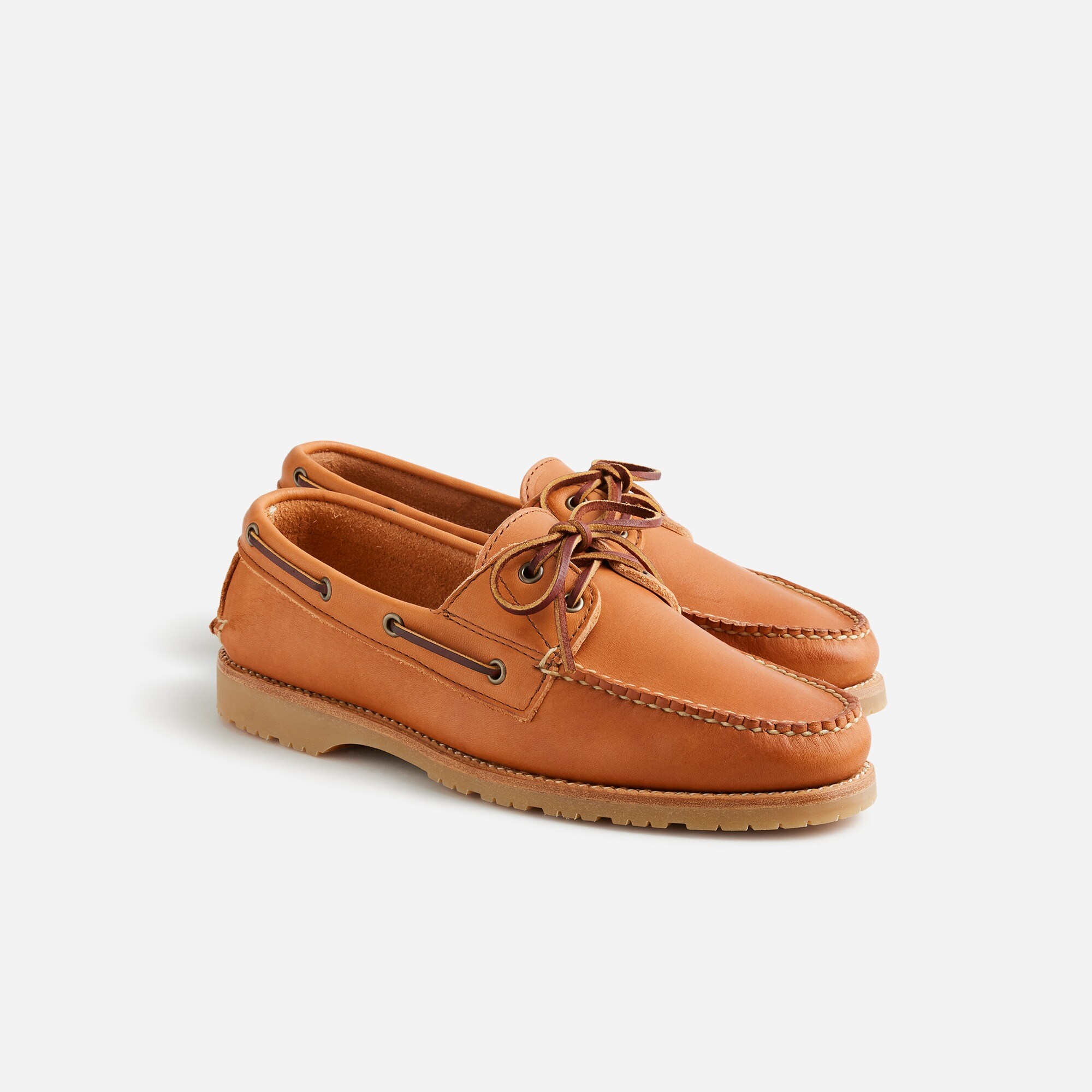 Lug Sole Boat Shoes with Chinos