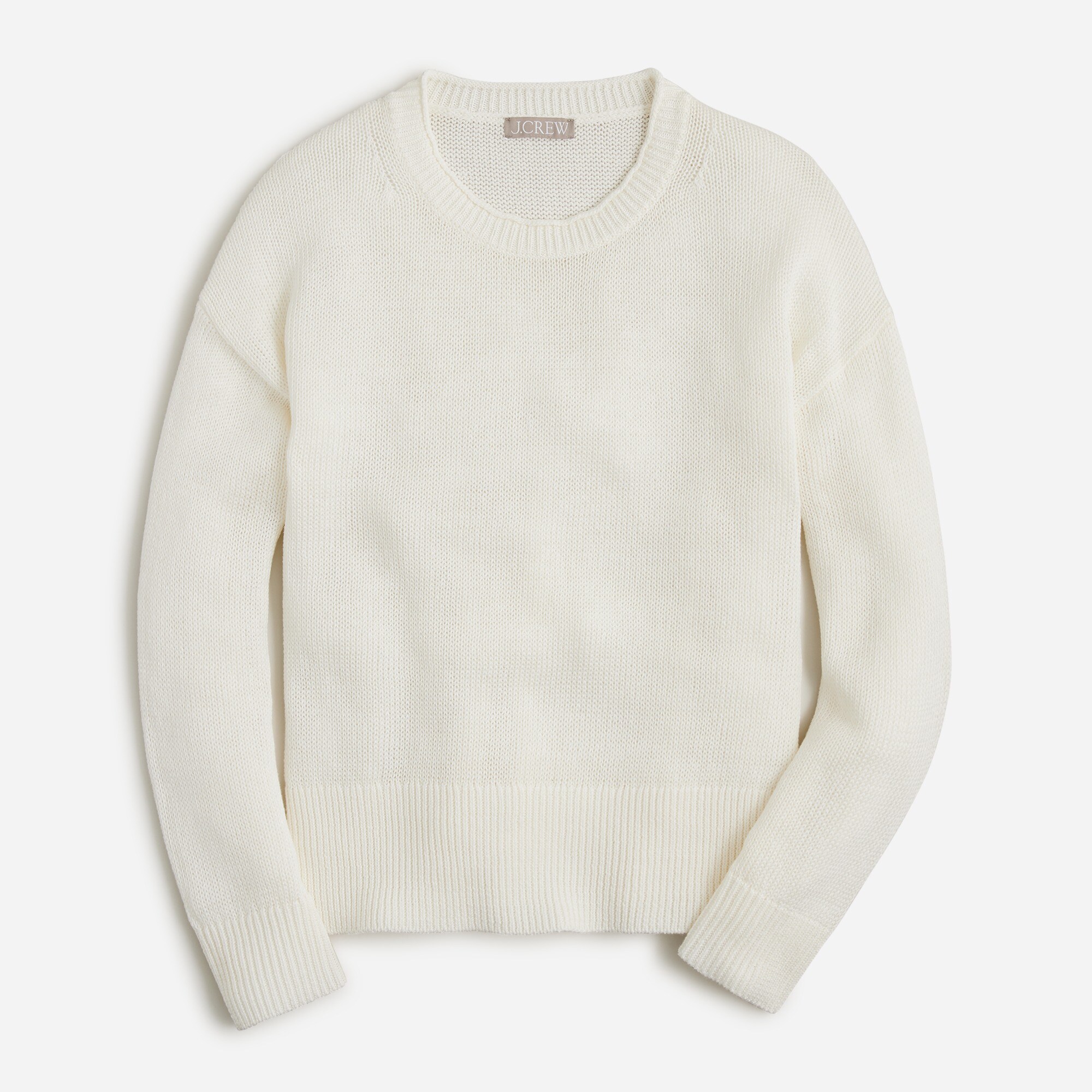 Relaxed cotton-linen blend beach sweater