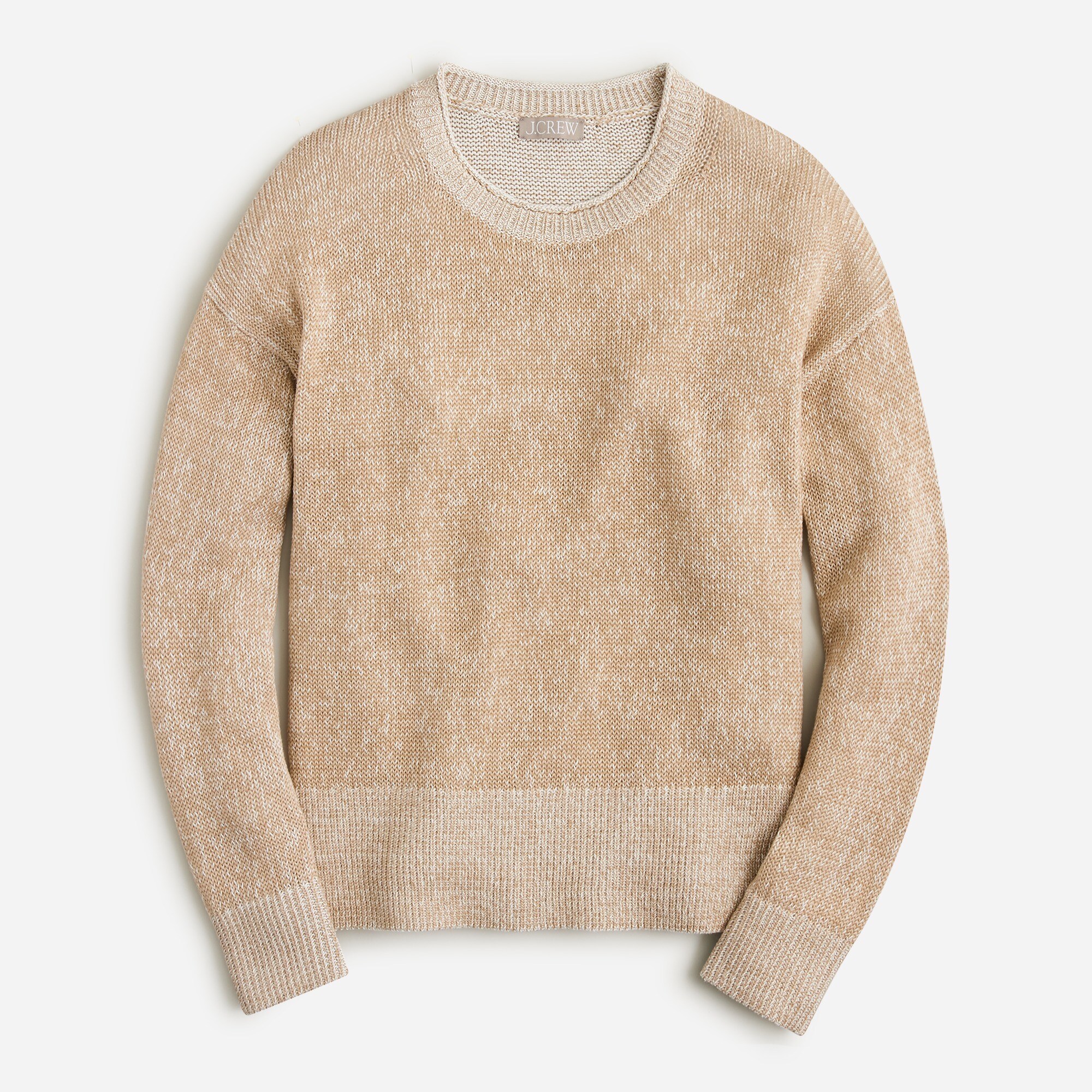 Relaxed cotton-linen blend beach sweater