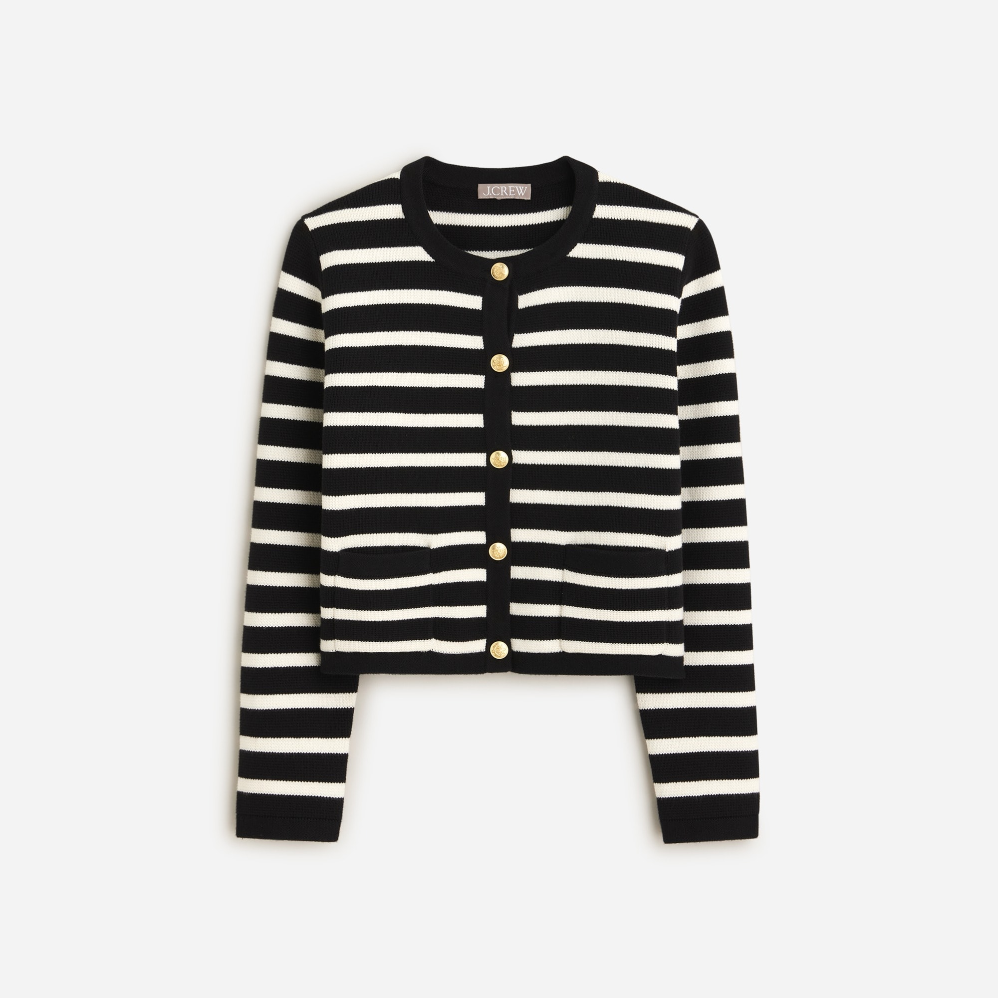 Emilie sweater lady jacket in stripe from J.Crew - $154
