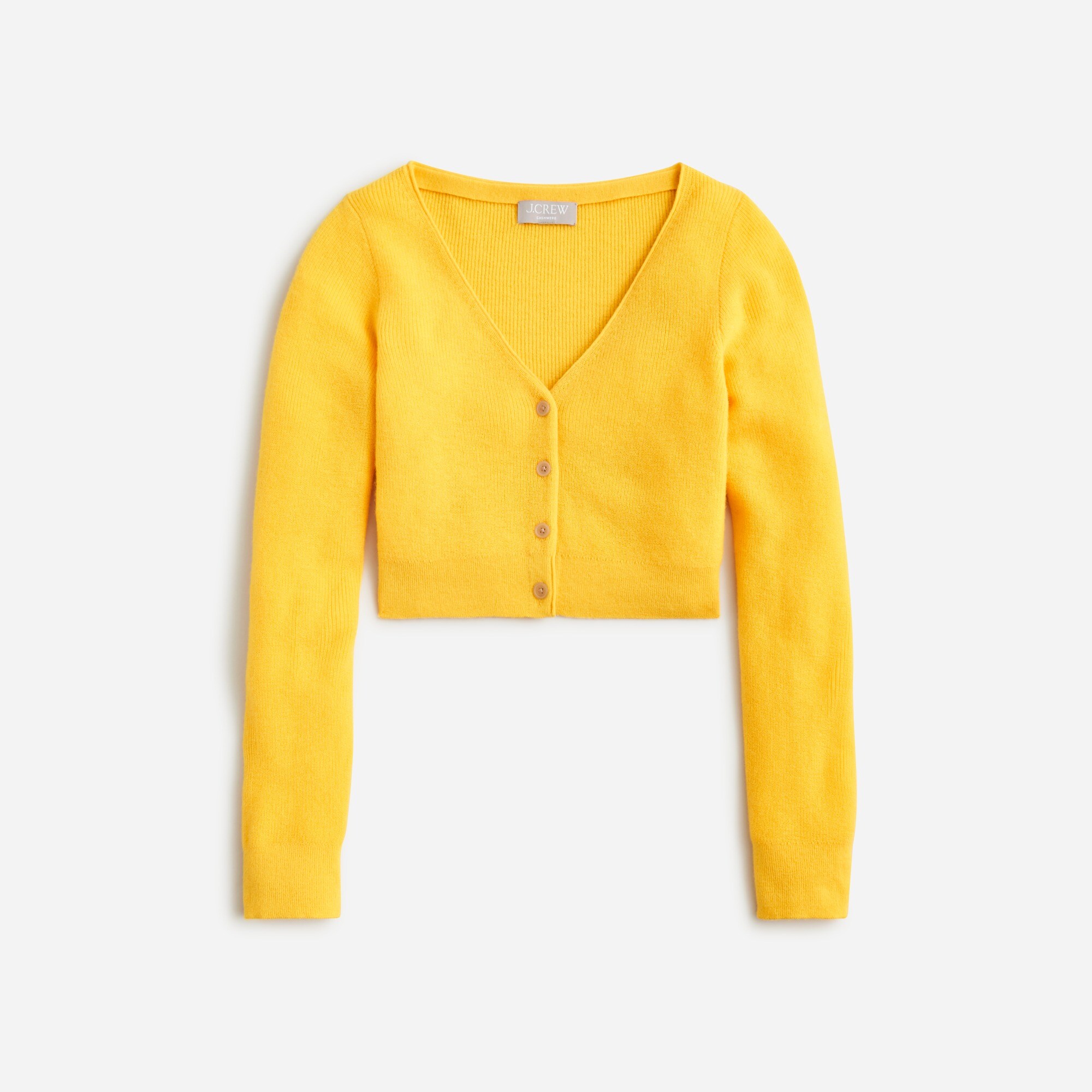 womens Featherweight cashmere cropped cardigan sweater
