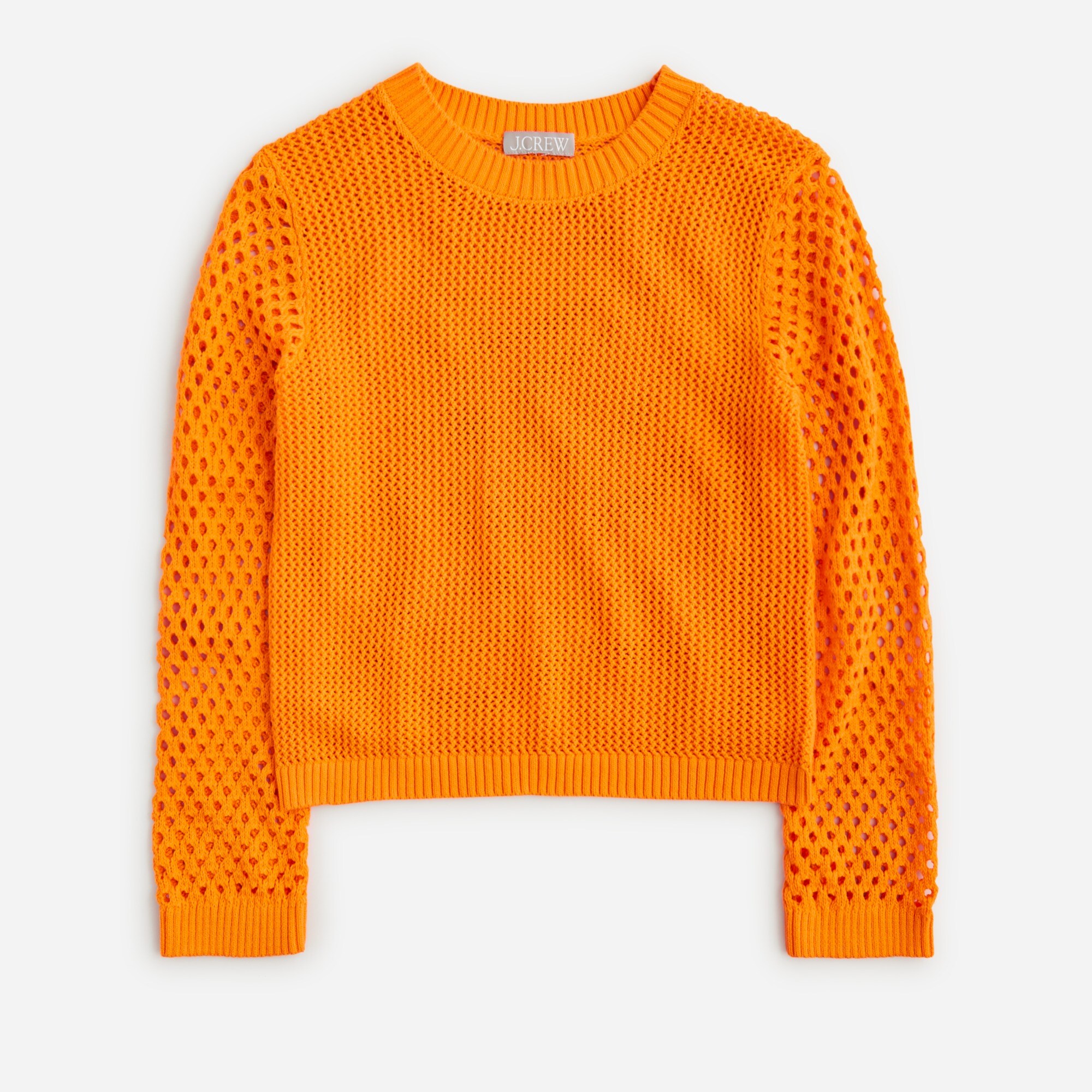 Crochet crewneck beach sweater