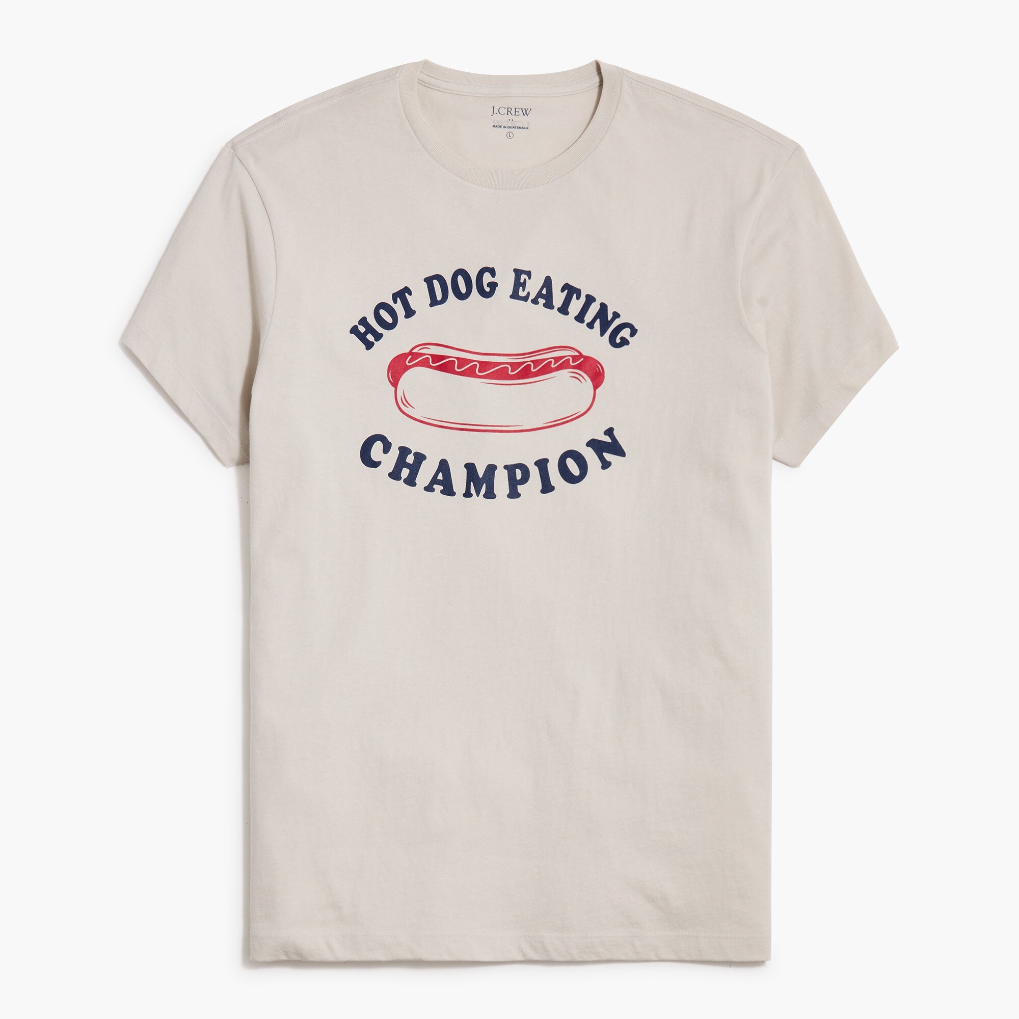 "hot dog eating champion" graphic tee for men