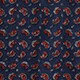 STAMP PAISLEY NAVY RED