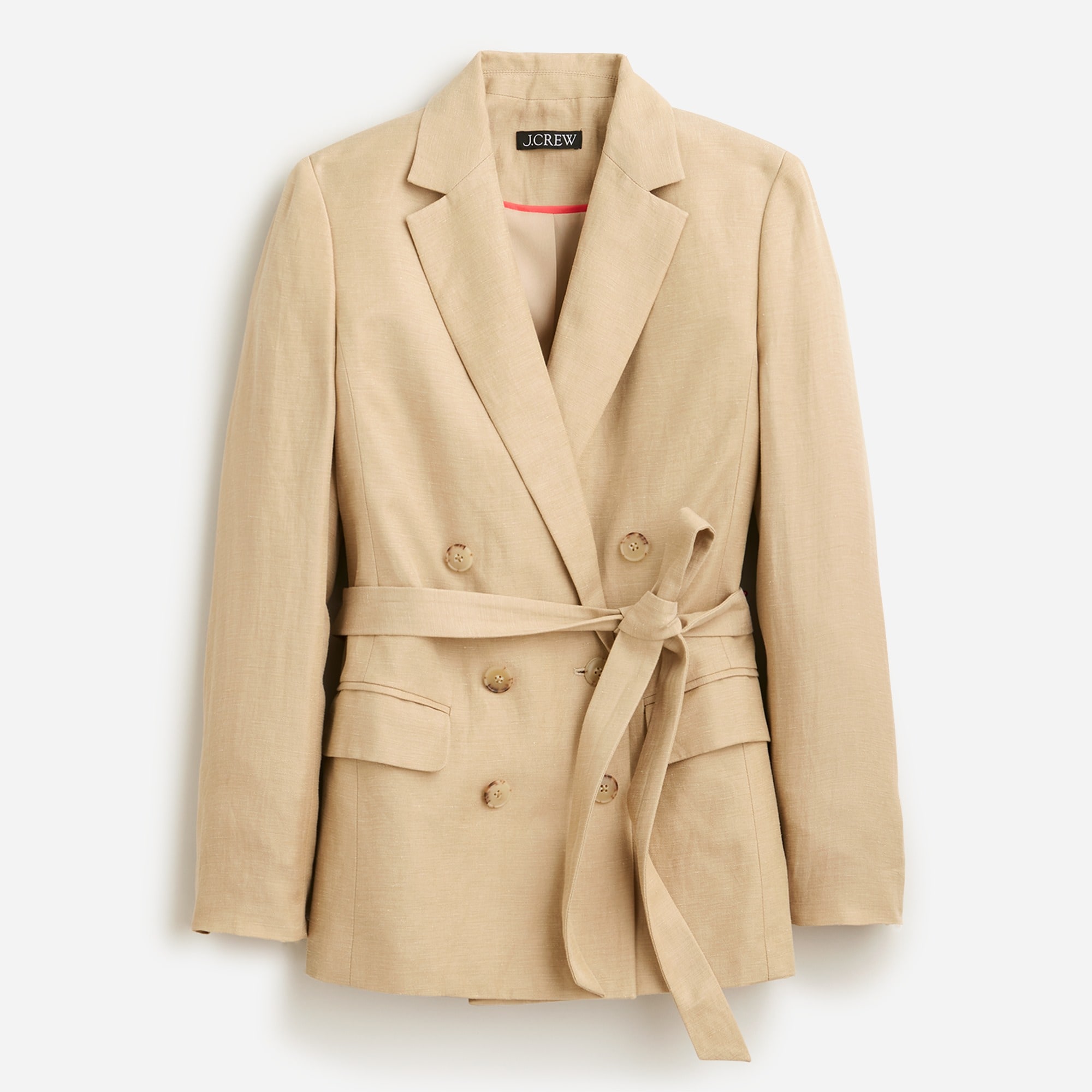 J.Crew Double breasted Blazer jacket In Chelsea Linen cupro Blend
