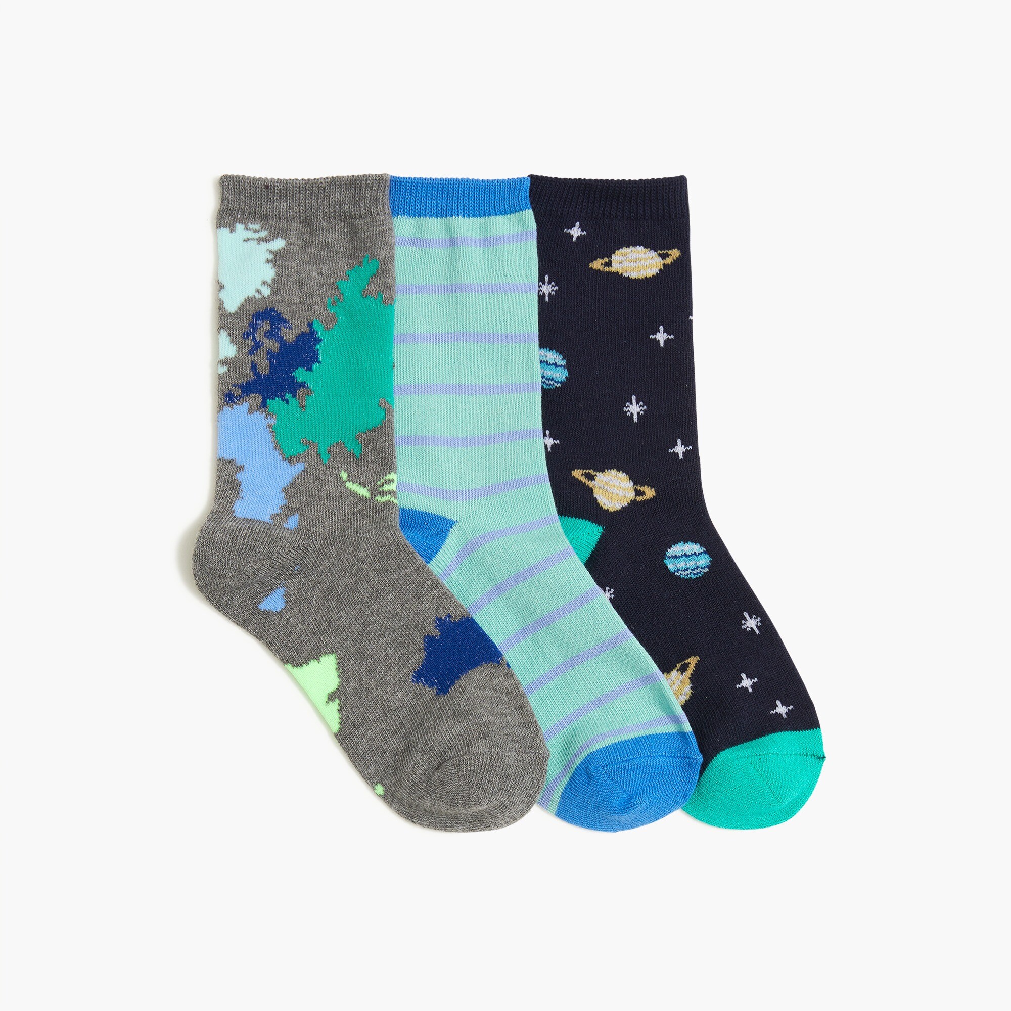 Boys' planets trouser socks pack