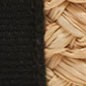 Raffia straw mini tote bag BLACK factory: raffia straw mini tote bag for women
