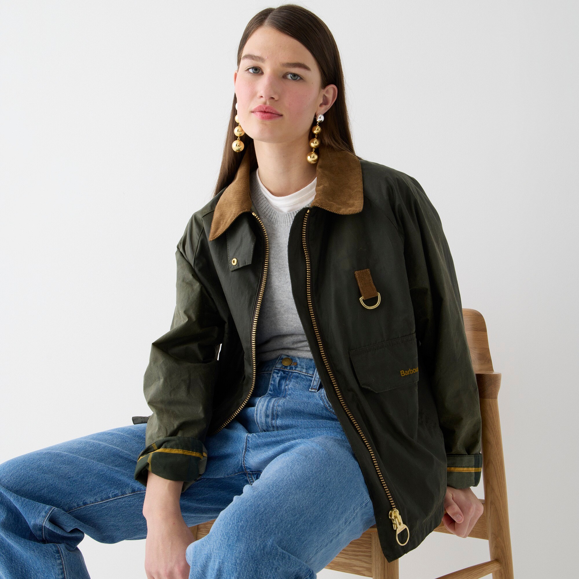 Barbour® X J.Crew Eddleston wax jacket