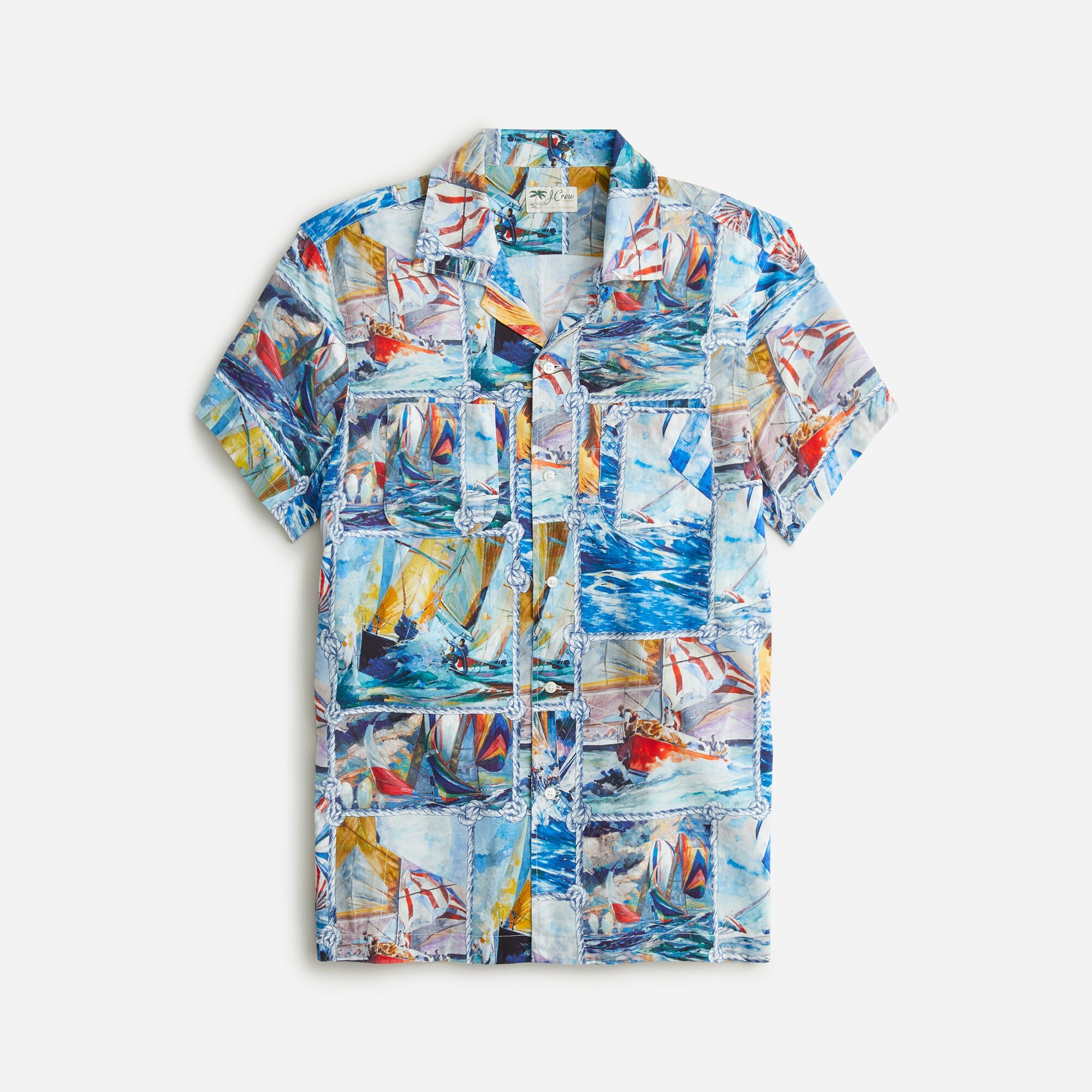 Willard Bond X J.Crew cotton-viscose blend camp-collar shirt