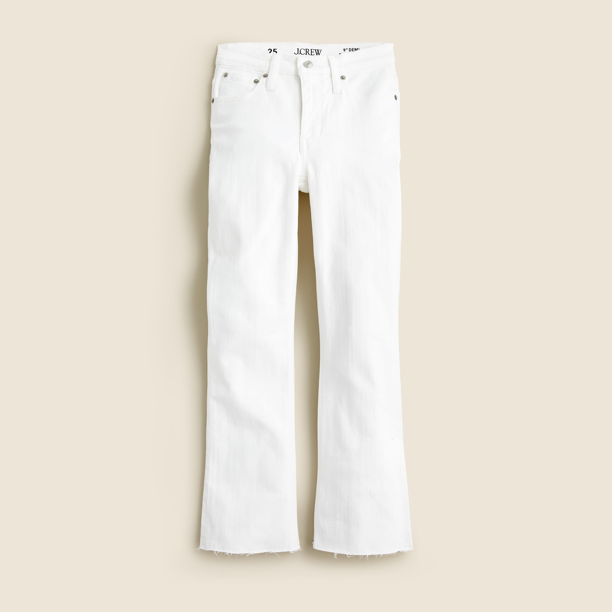 9 Demi-boot Crop Jean In White Wash For Women - J.Crew