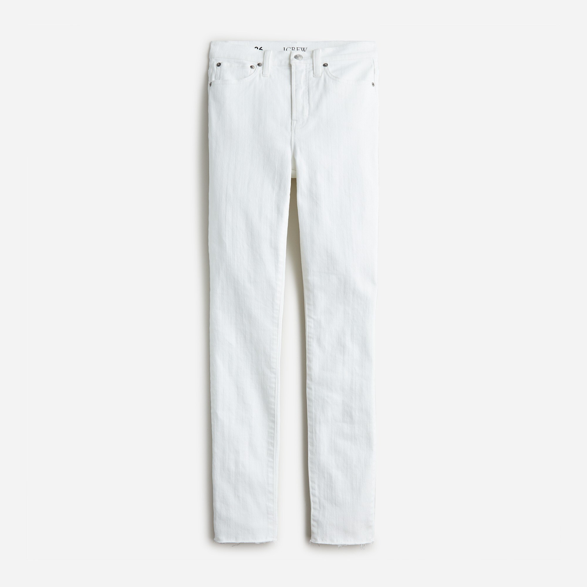  10&quot; toothpick jean in white wash