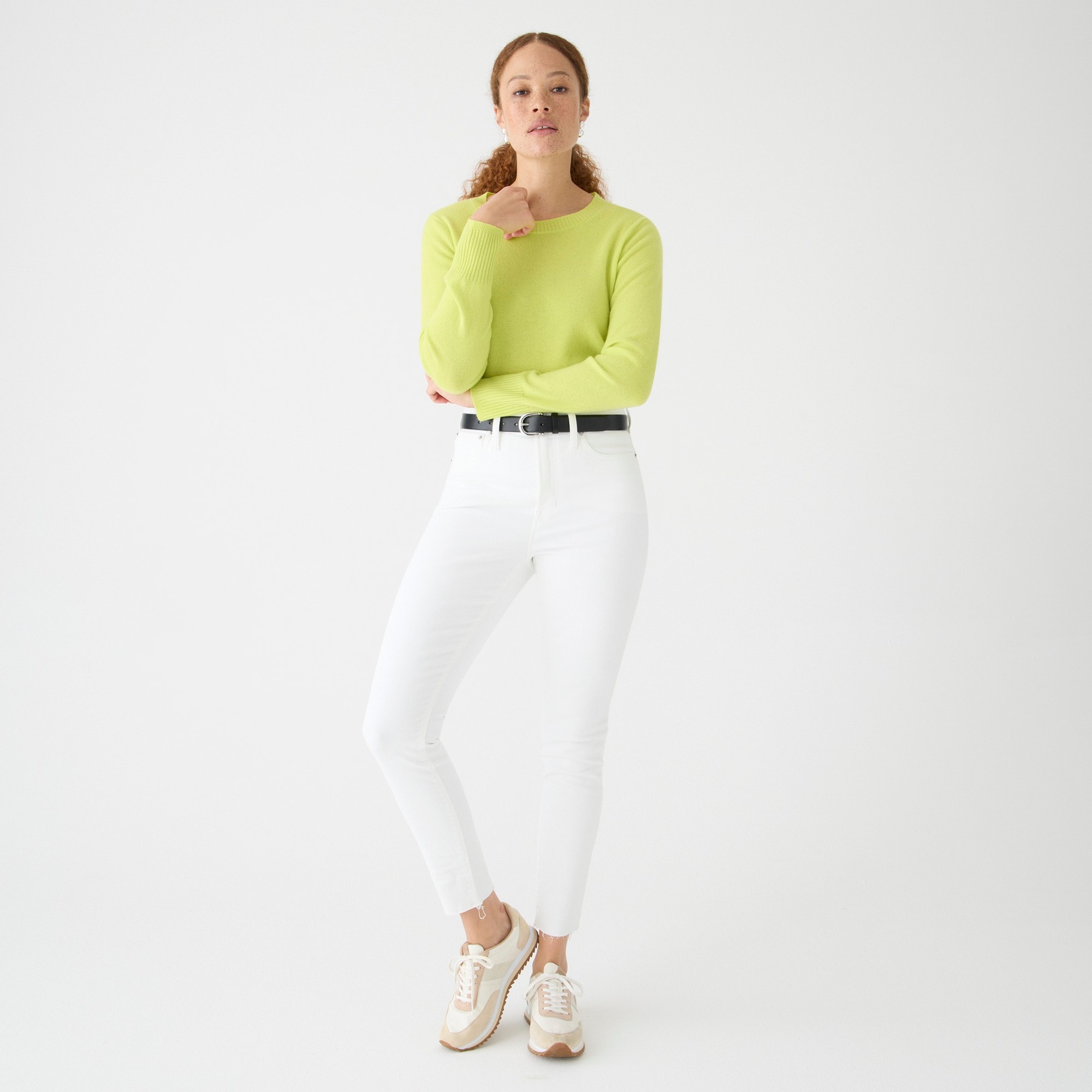 j.crew: 10&quot; toothpick jean in white wash for women