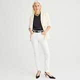 Petite 9&quot; toothpick jean in White wash