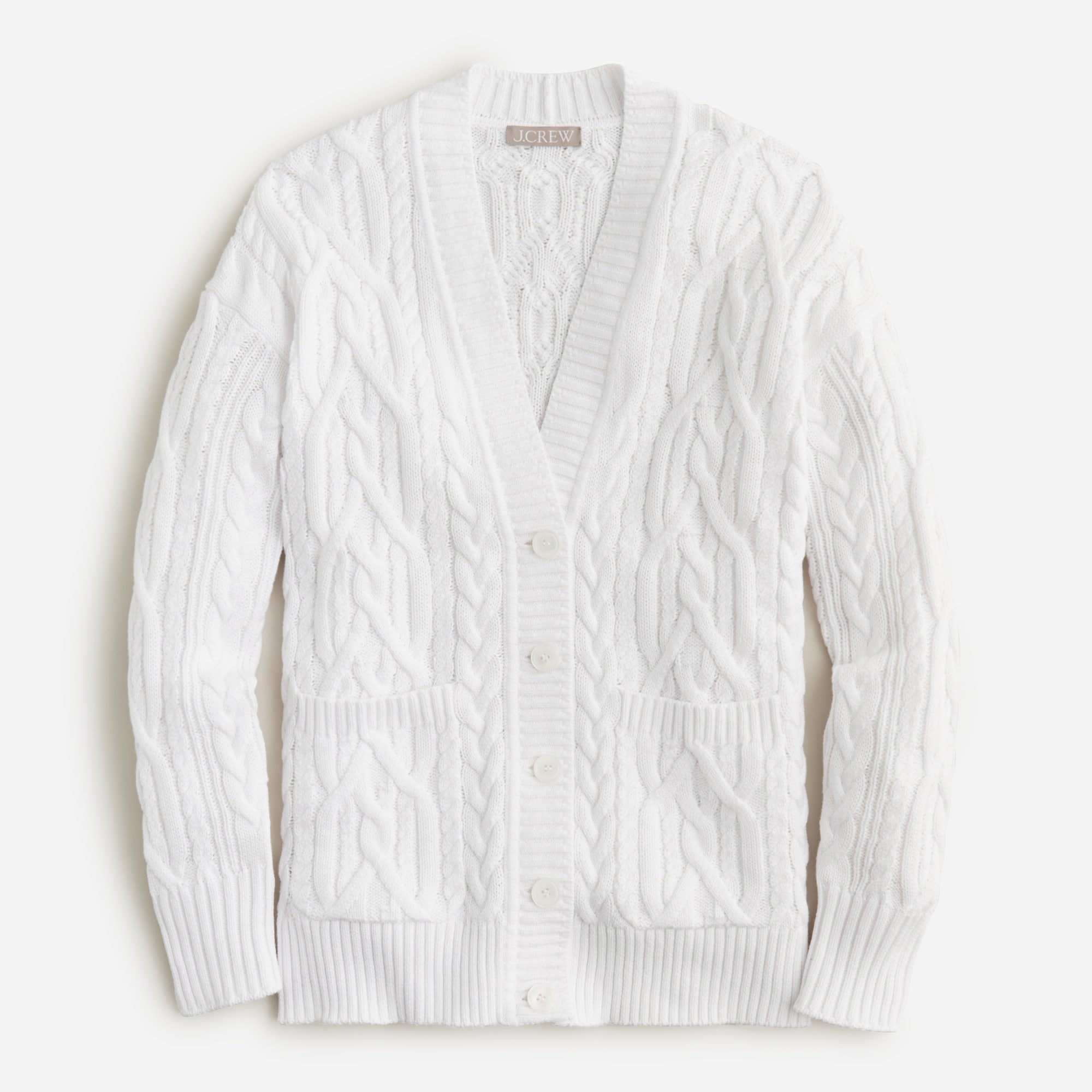 Bijou Cable Knit Cardigan HLT 白　ホワイト The Bijou Cardigan Bijou Cable Knit Cardigan HLT 白 ホワイト Bijou