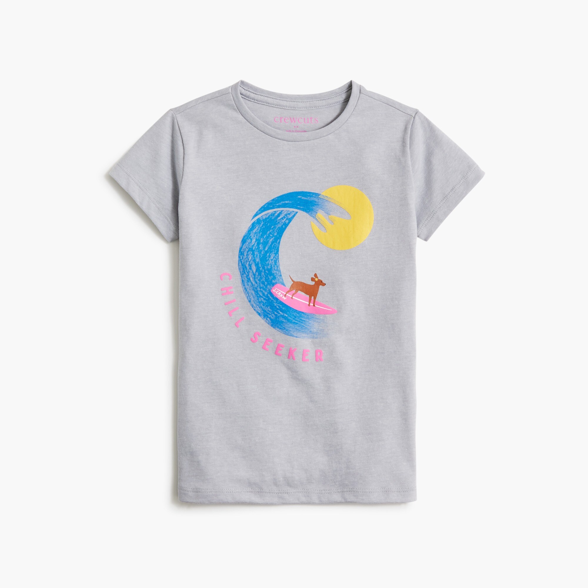 Girls' surf dog graphic tee