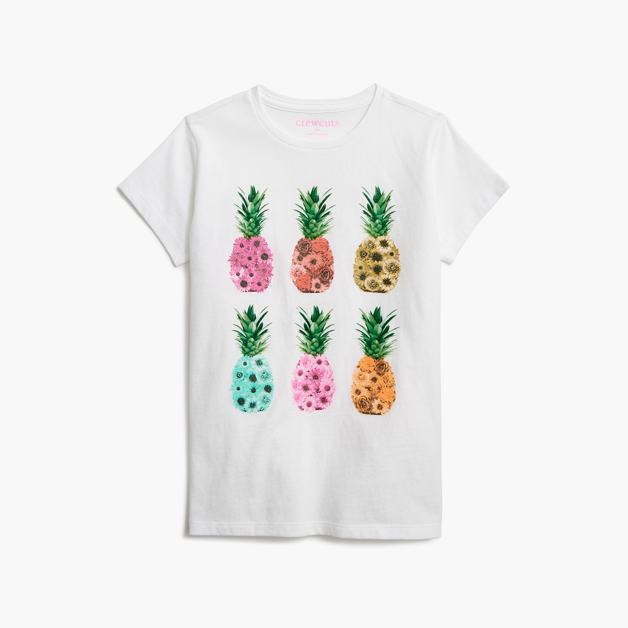 girls' pineapple graphic tee for girls