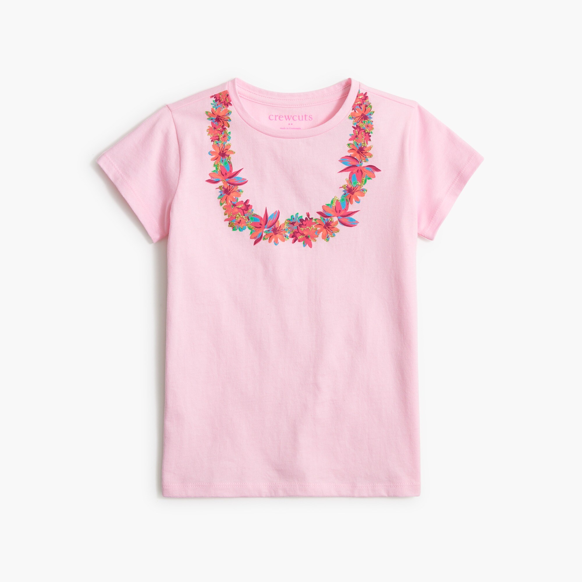 Girls' lei necklace graphic tee