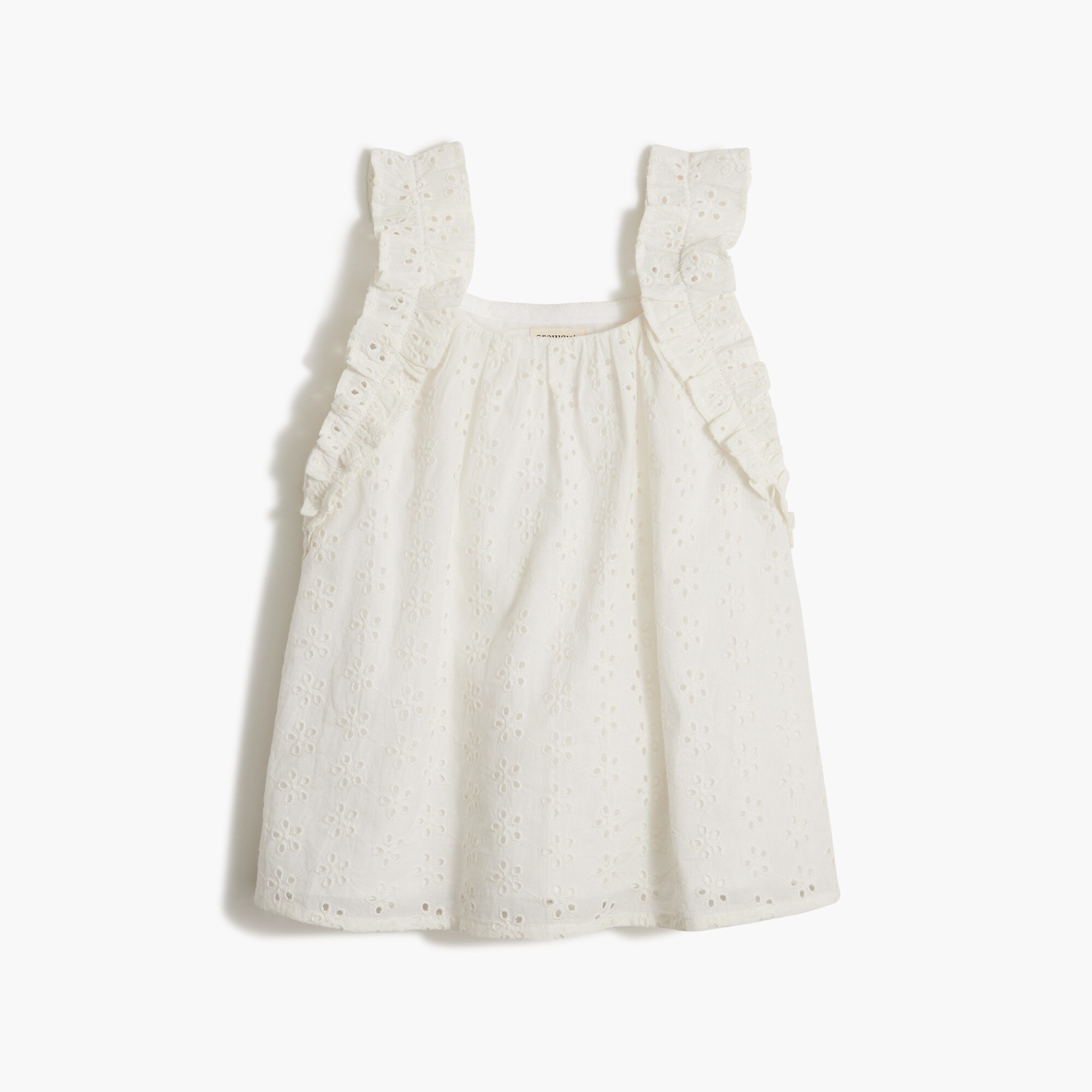 Girls' eyelet shirt