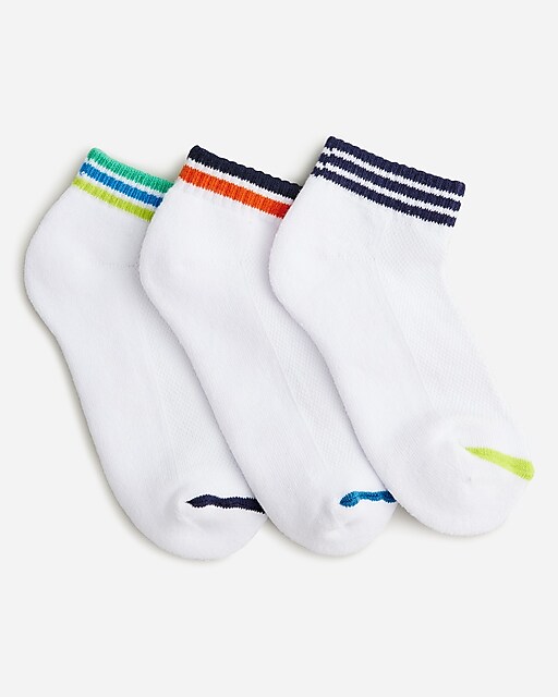  Boys&apos; athletic ankle socks three-pack