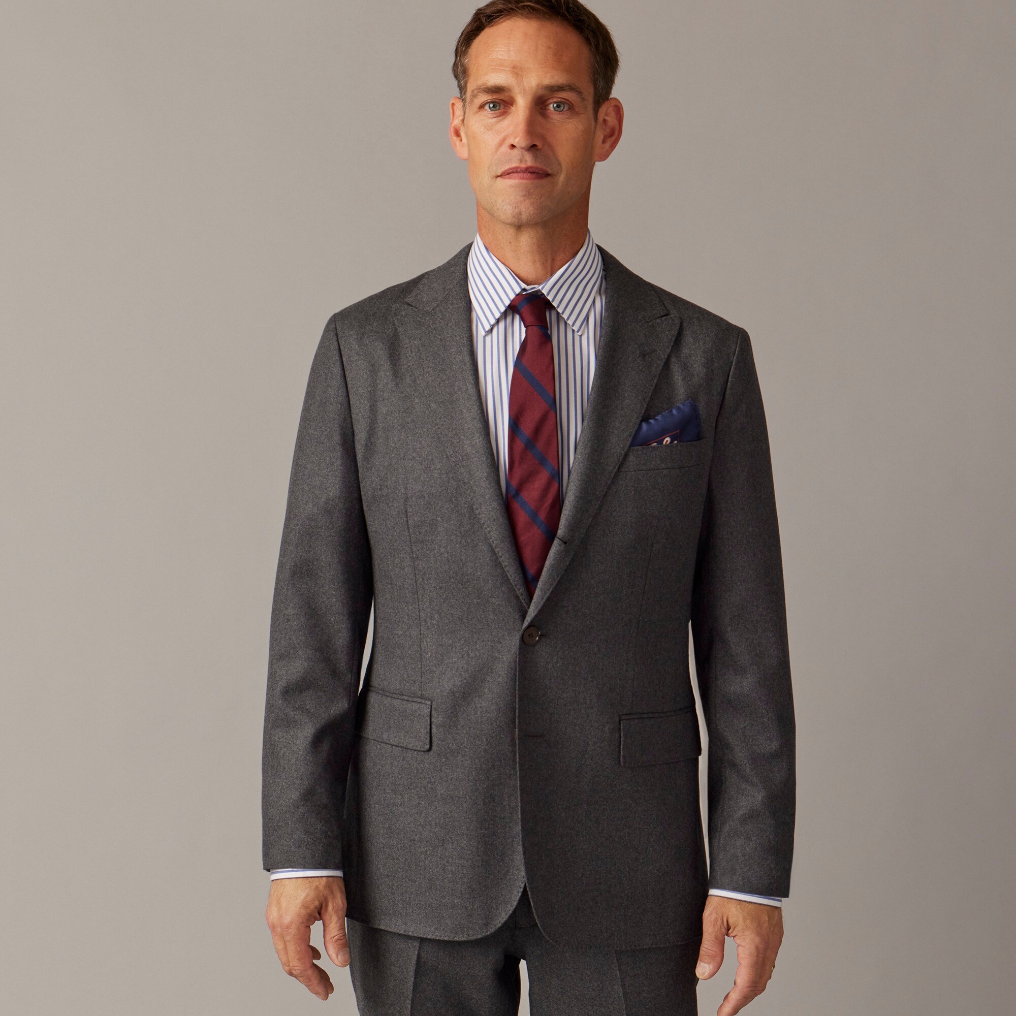 J.Crew: Ludlow Slim-fit Suit Jacket In Italian Wool Flannel For Men