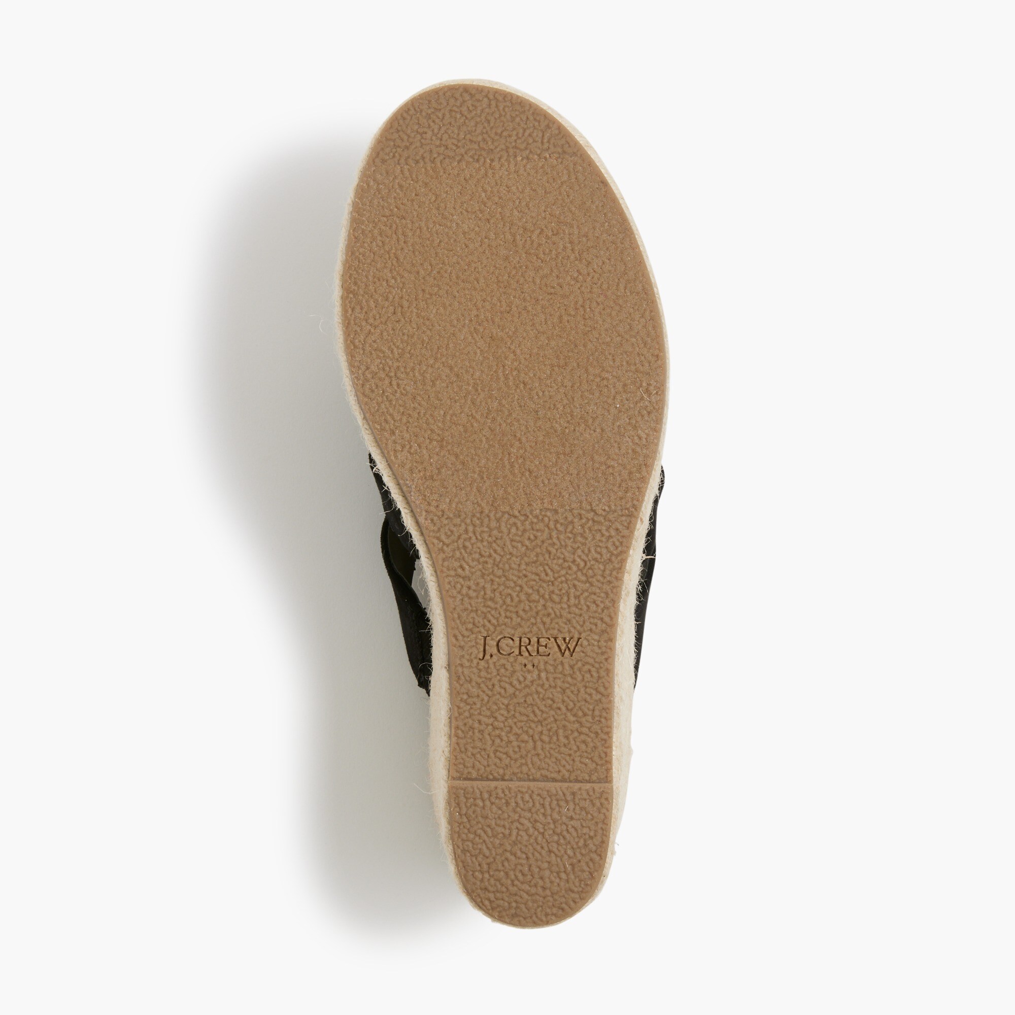 Wide-strap espadrille mule wedges