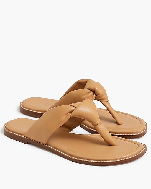 womens Knotted thong sandals