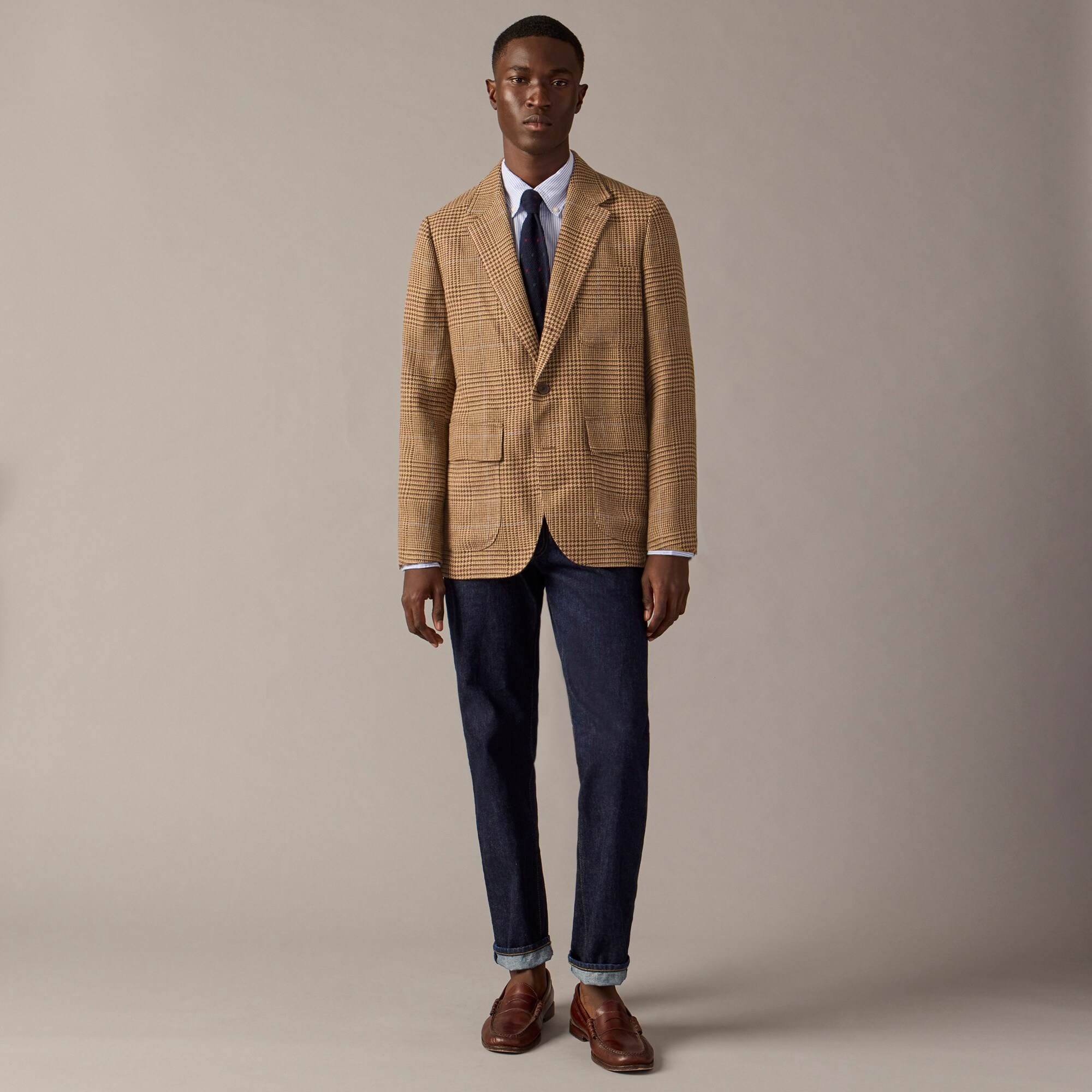 mens Kenmare blazer in linen-silk blend