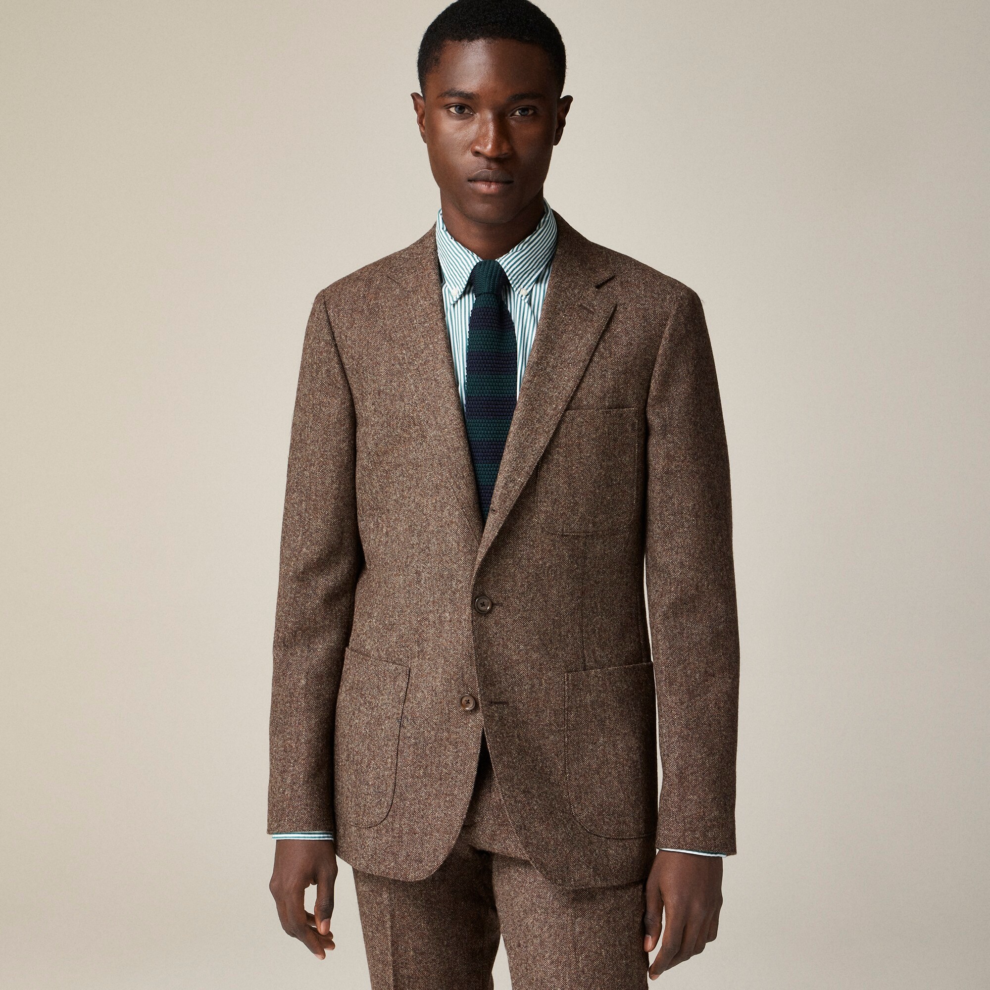 Ludlow Slim-fit suit jacket in English wool tweed