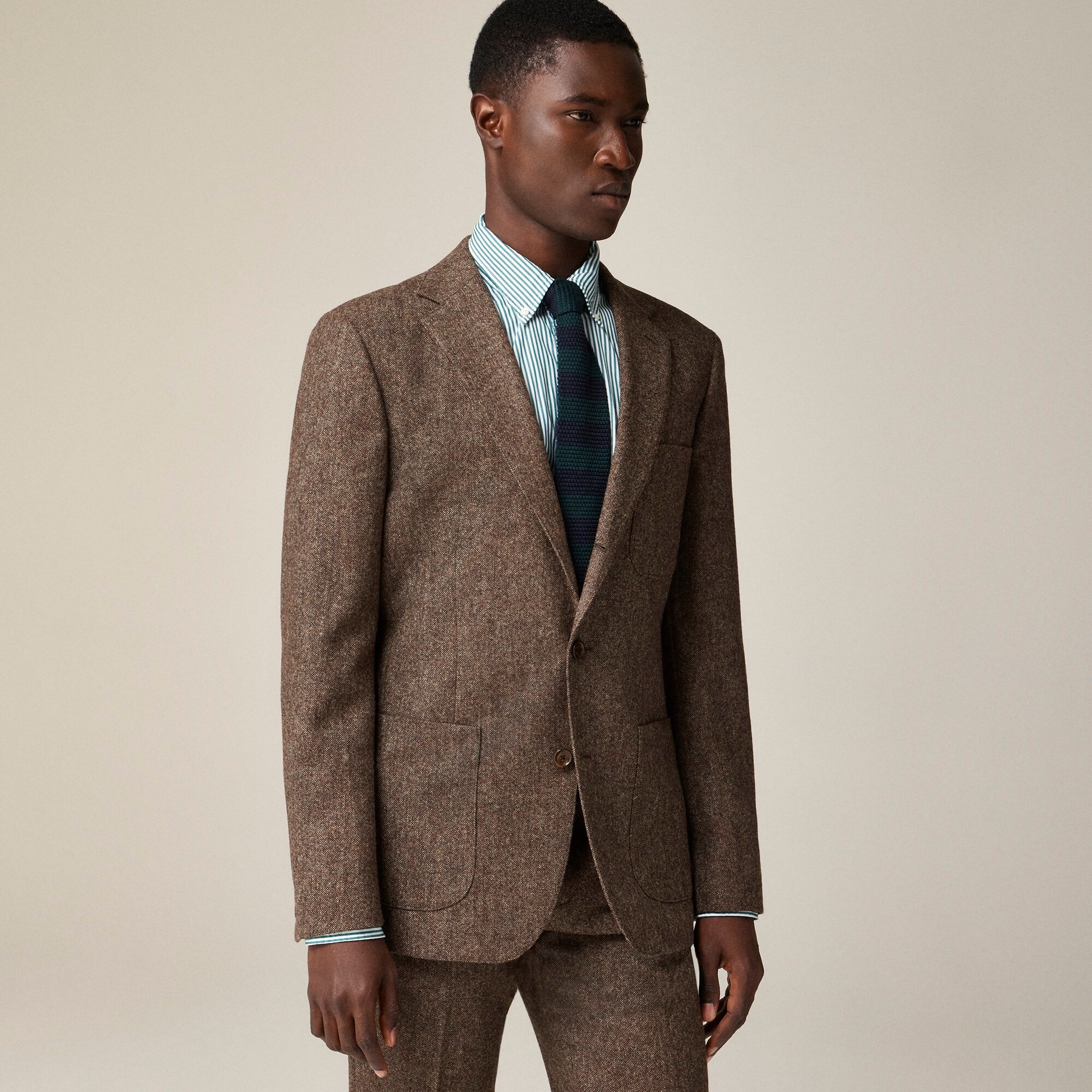 Ludlow Slim-fit suit jacket in English wool tweed